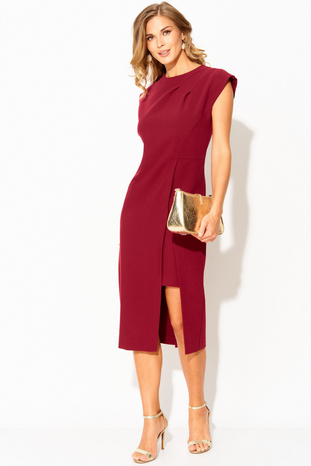 Платье LAIKONY L-993 бургунди - фото 2
