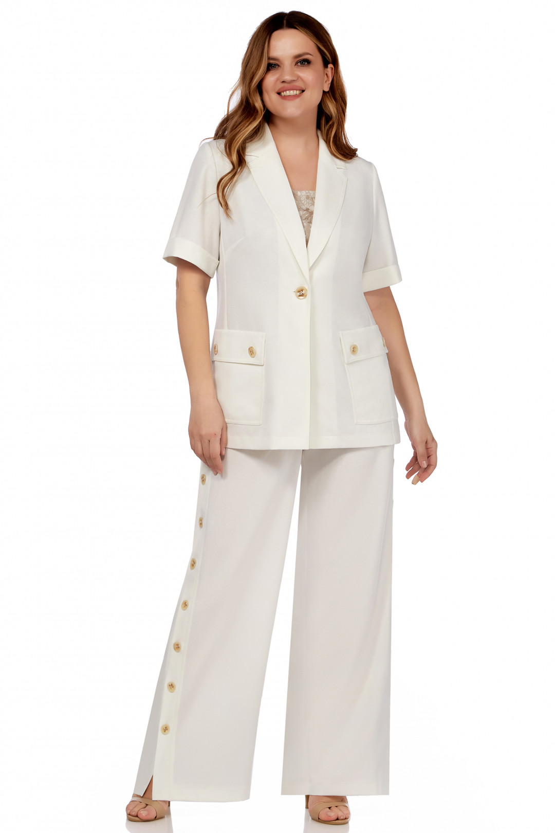 Костюм LaKona 11502 молочный - фото 1