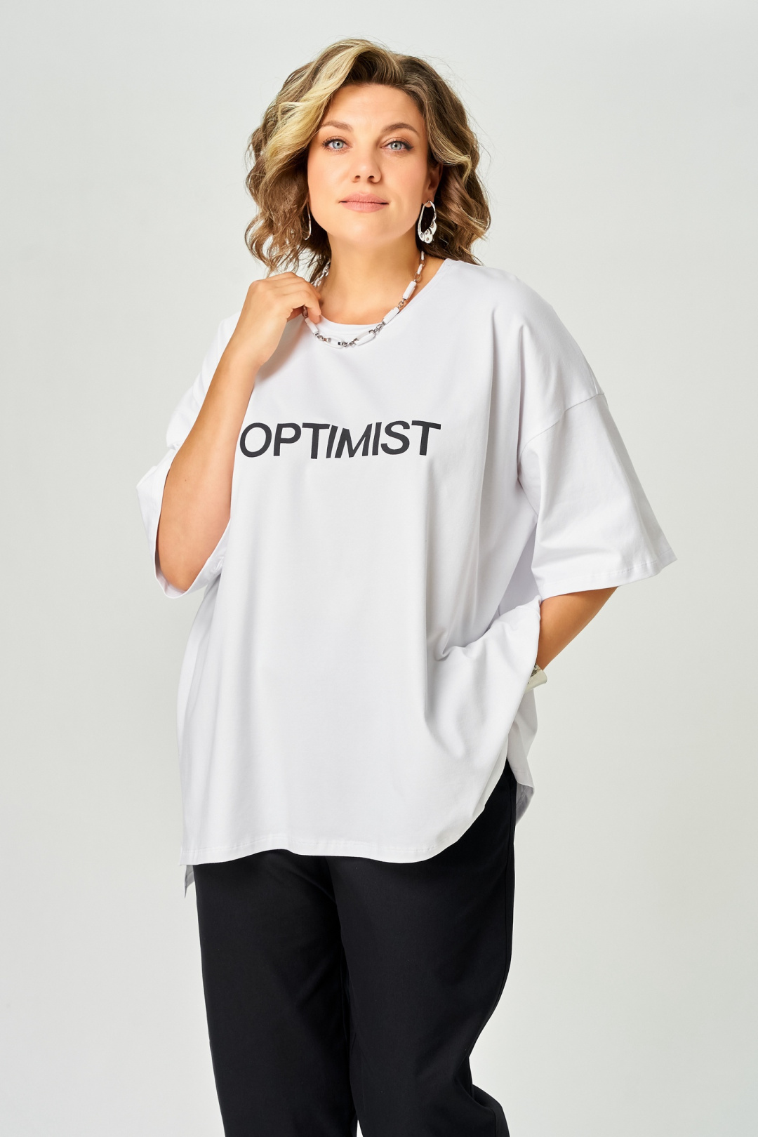 Футболка LARINI 086 белый optimist