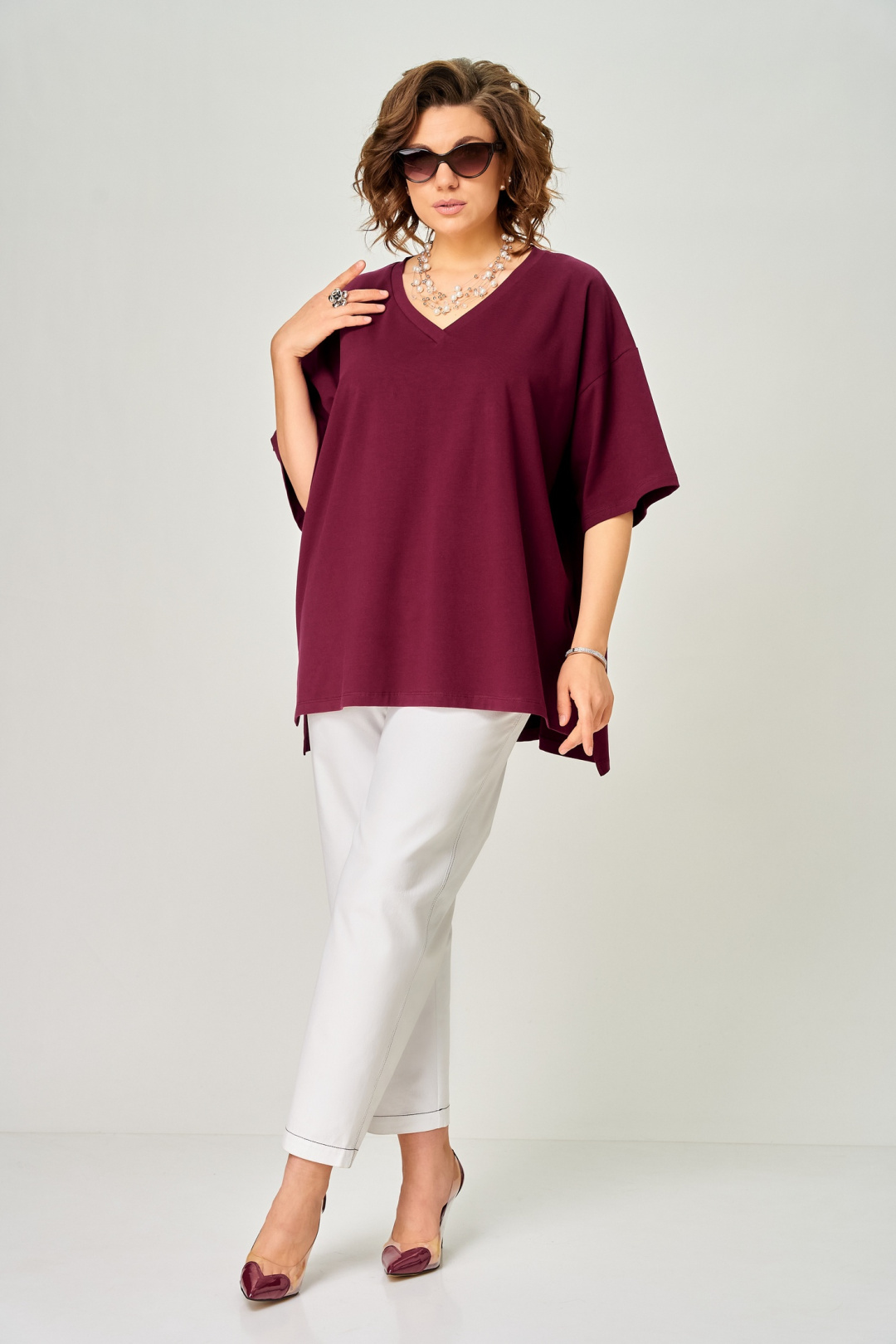 Футболка LARINI 090 бордовый
