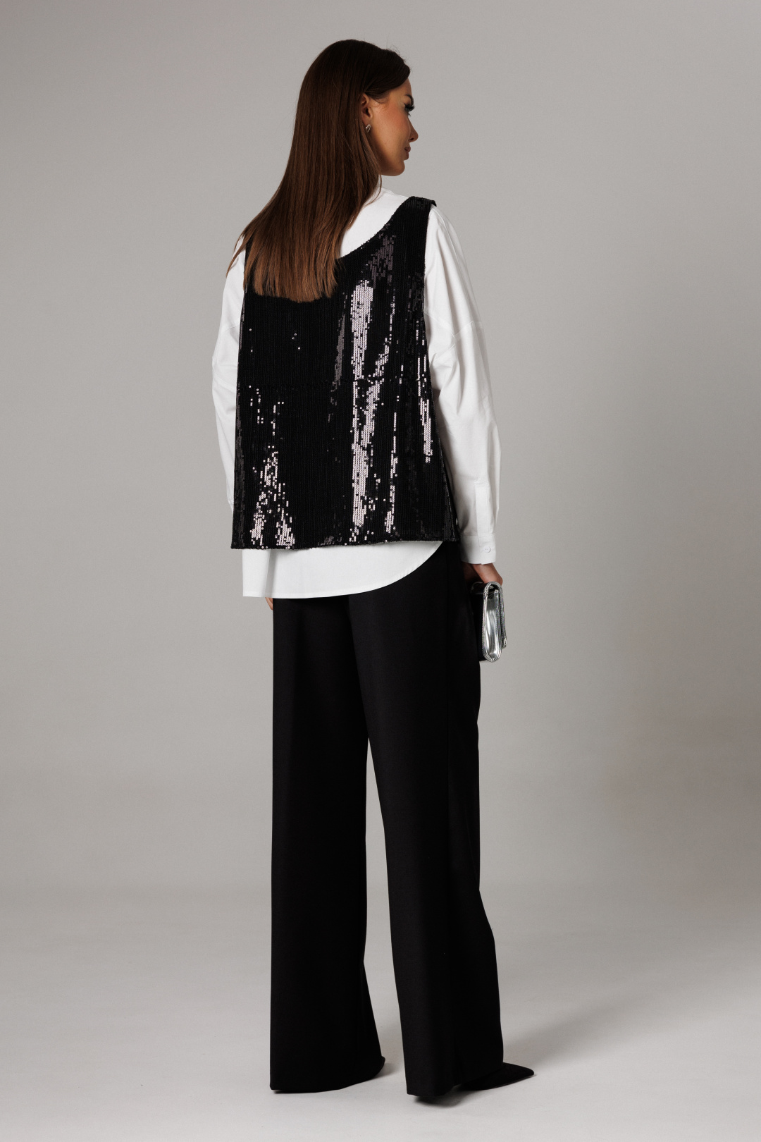 Костюм Lars Style 1169 черный+оттенки белого - фото 2