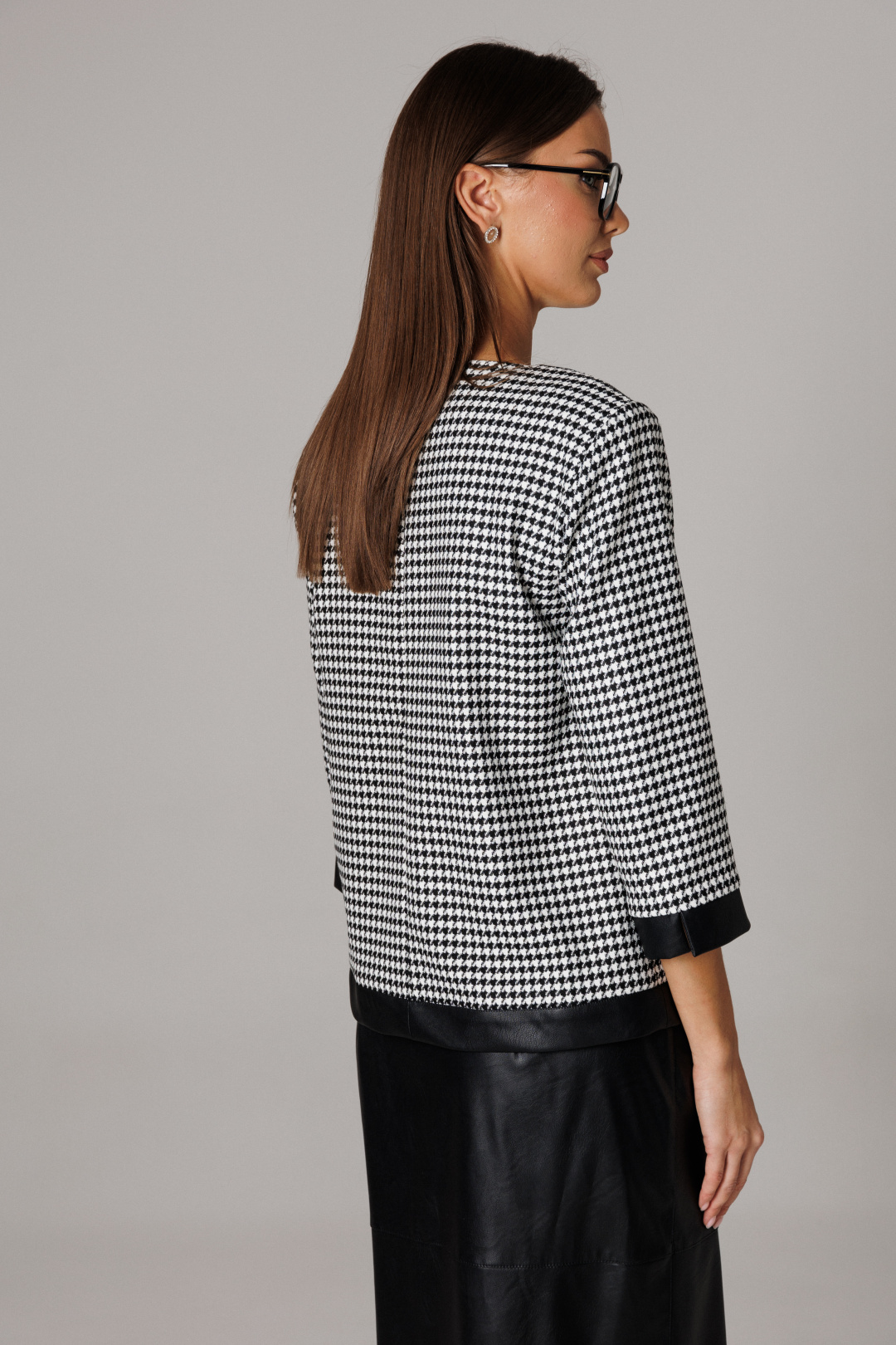 Костюм Lars Style 1174 черный+молочно-черный принт