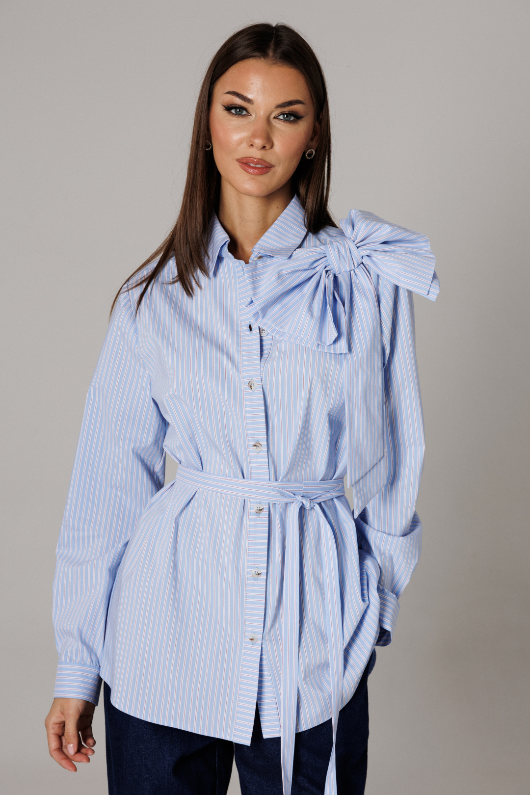 Блузка Lars Style 1181 голубой