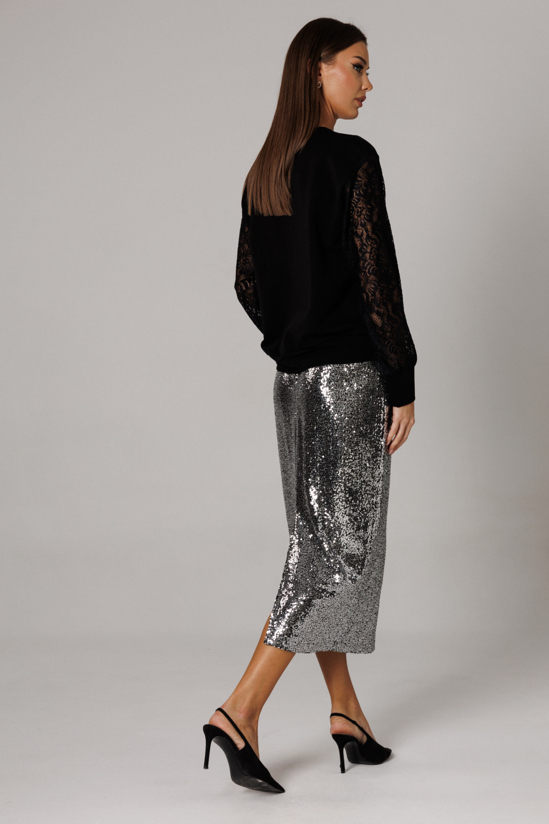 Костюм Lars Style 1182 черный+металлик - фото 4