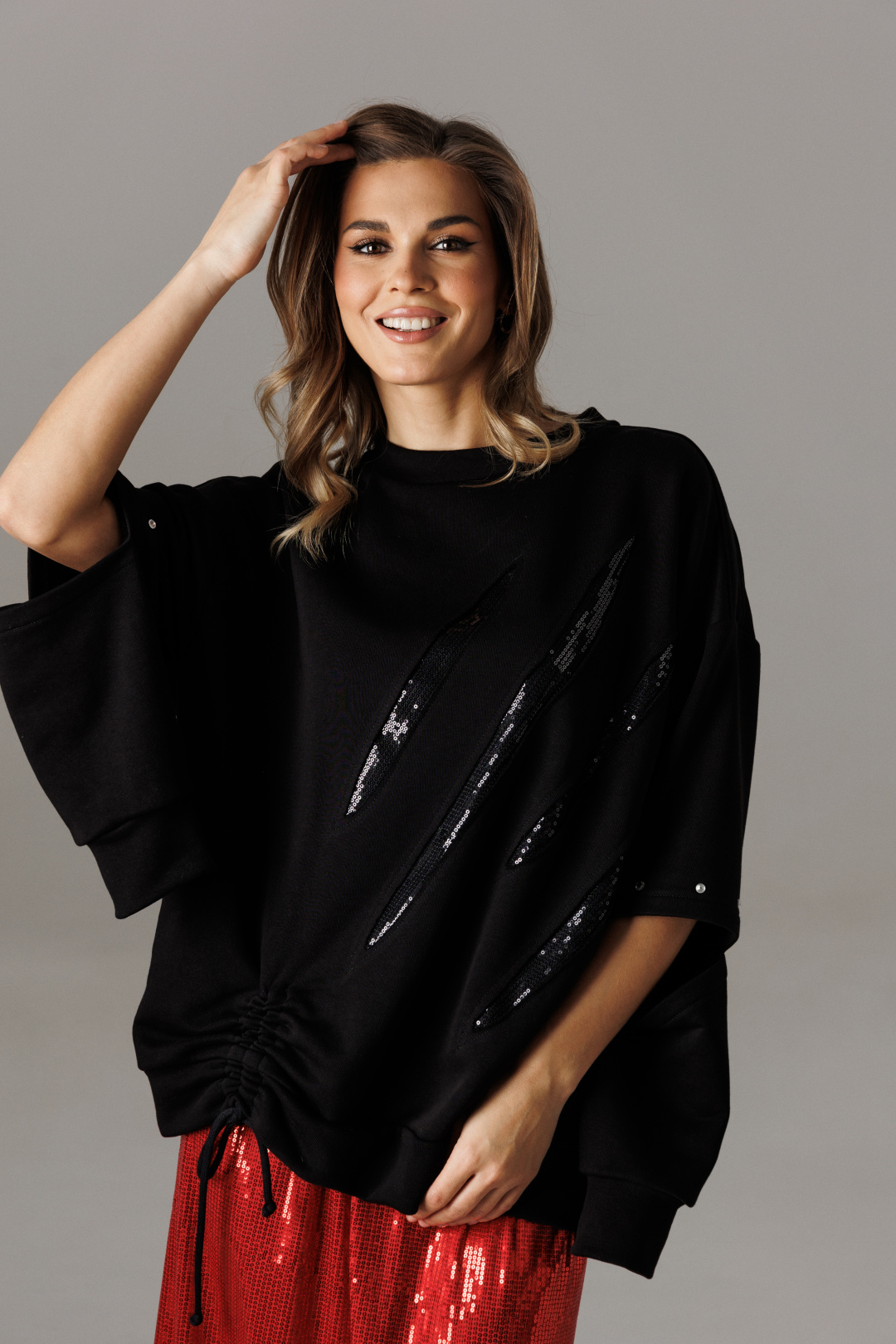 Блузка Lars Style 1187/1 черный - фото 1