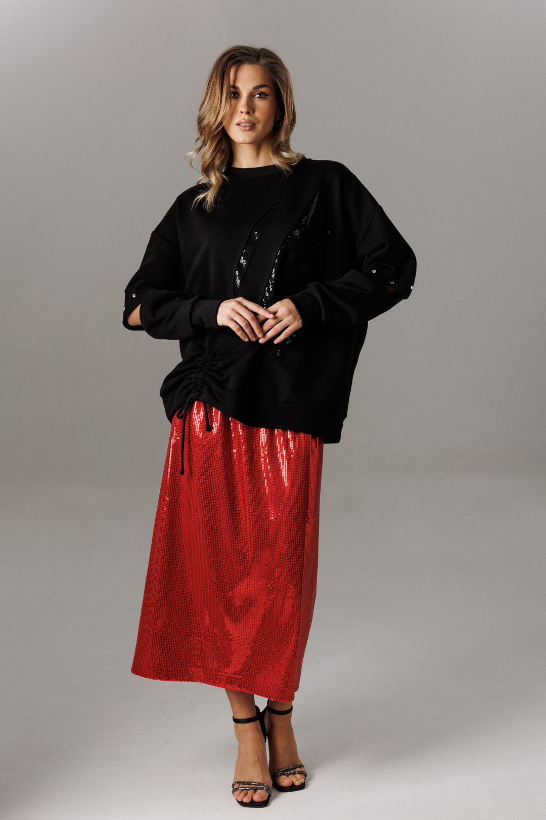 Блузка Lars Style 1187/1 черный - фото 3