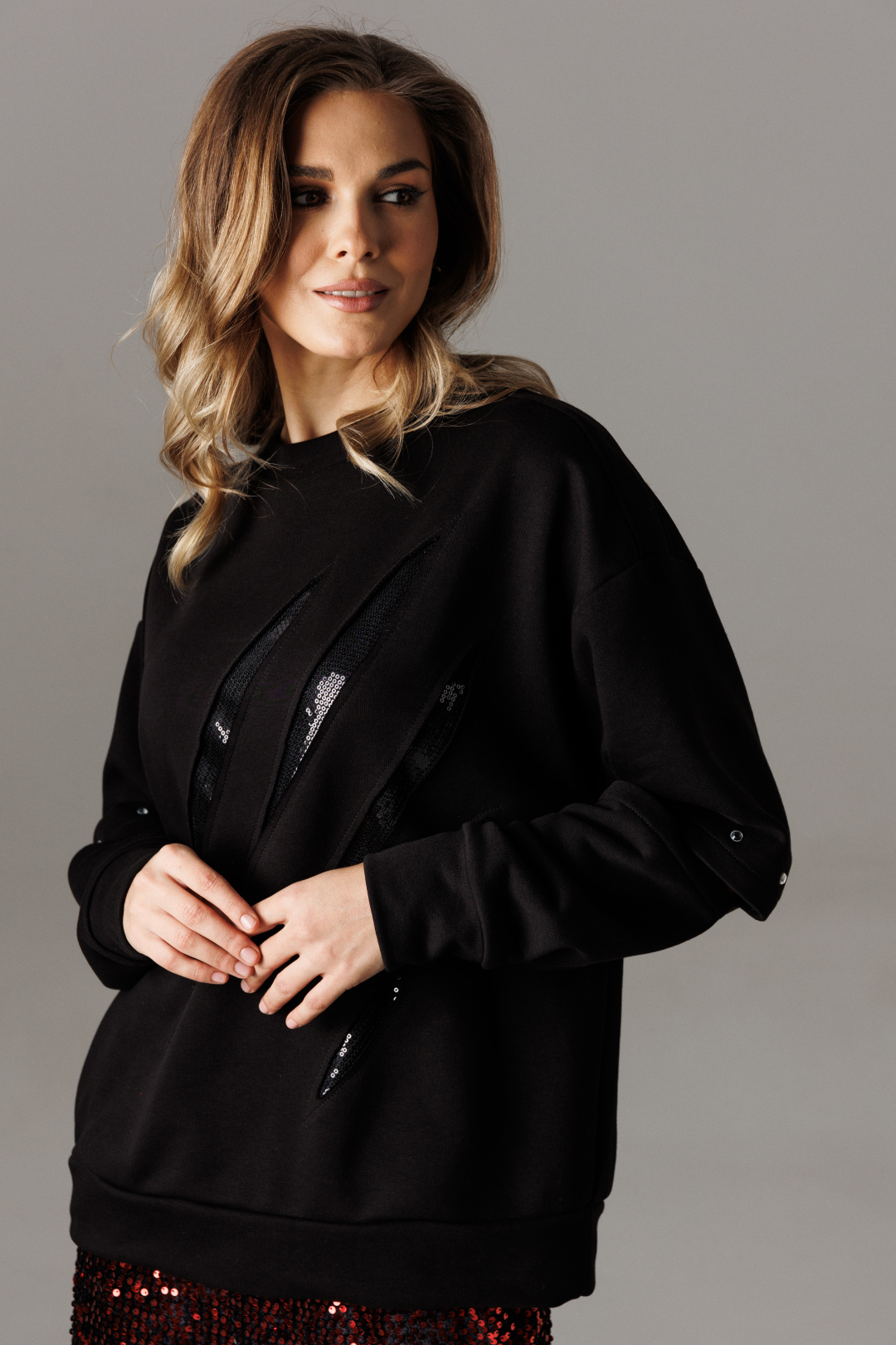 Костюм Lars Style 1188 черный+красный - фото 2