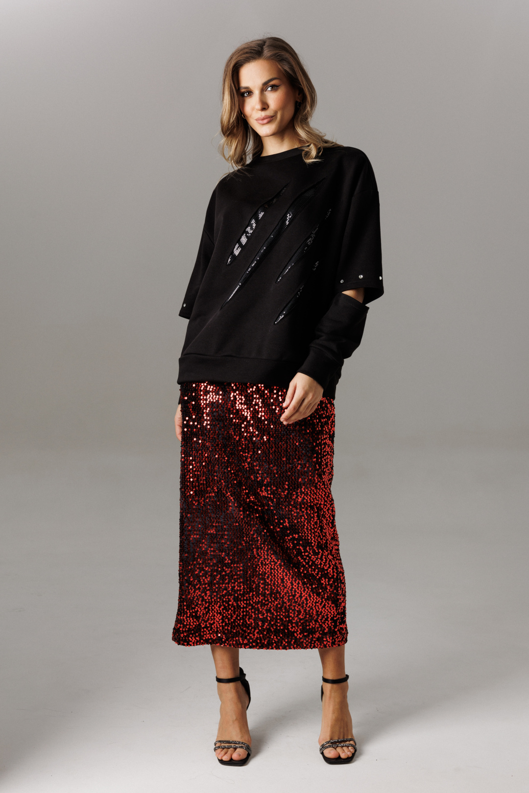 Костюм Lars Style 1188 черный+красный - фото 6