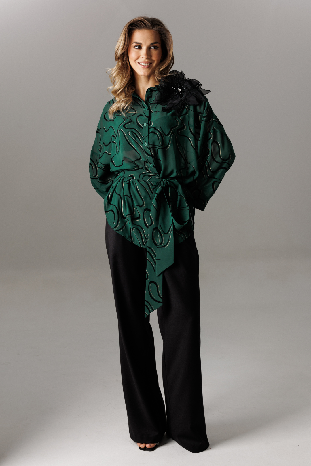 Костюм Lars Style 1192 черный+зеленый - фото 1