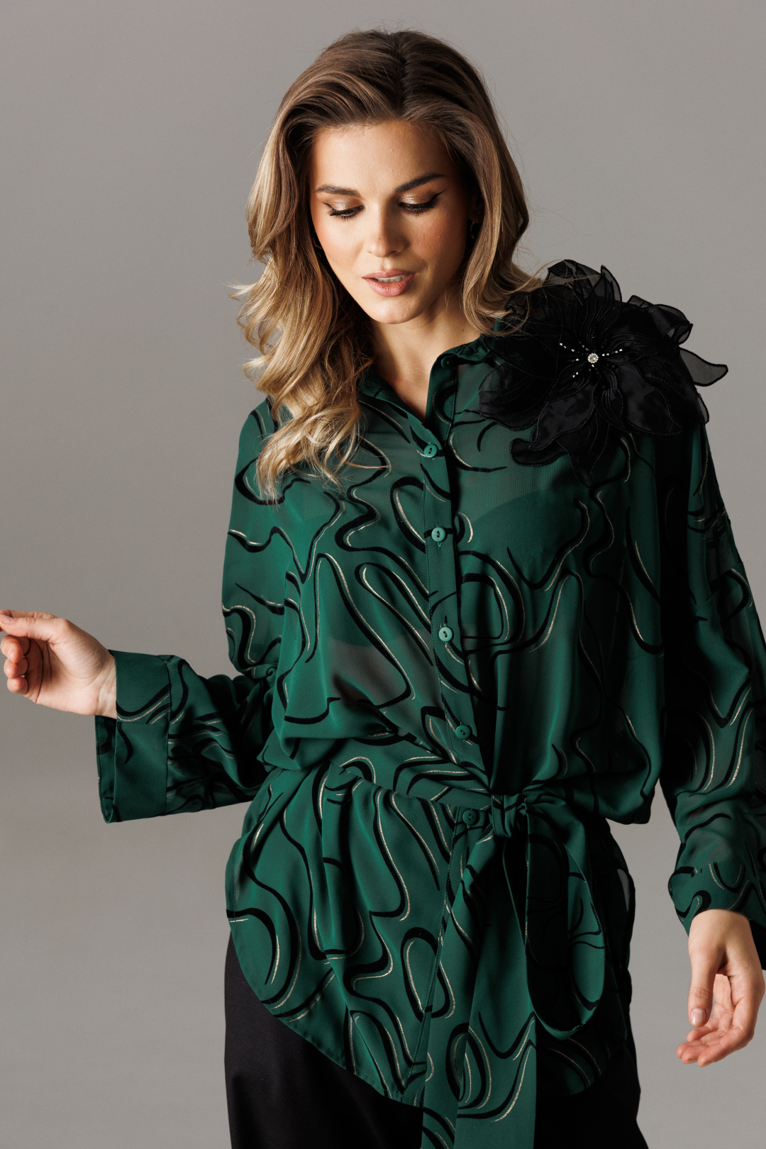 Костюм Lars Style 1192 черный+зеленый - фото 2