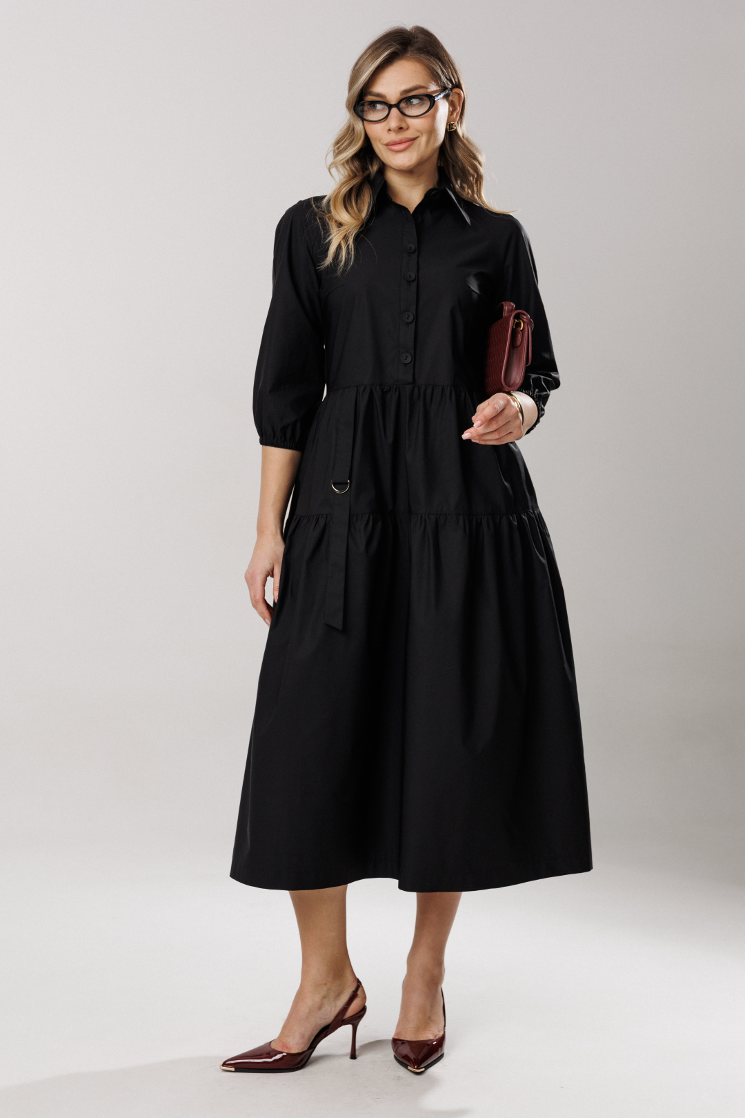 Платье Lars Style 1203 черный - фото 1