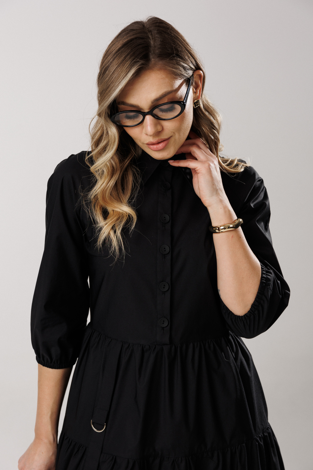 Платье Lars Style 1203 черный - фото 2