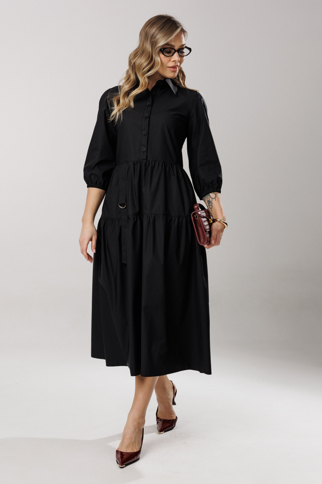 Платье Lars Style 1203 черный - фото 5