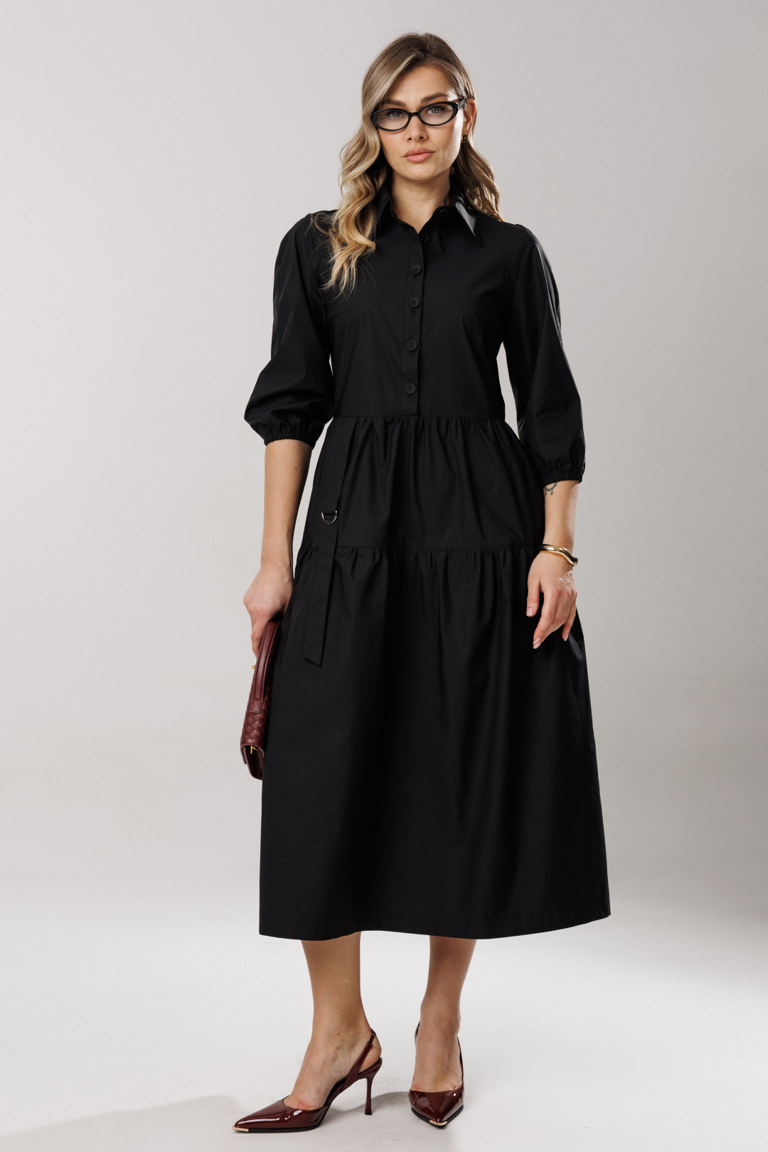 Платье Lars Style 1203 черный - фото 6