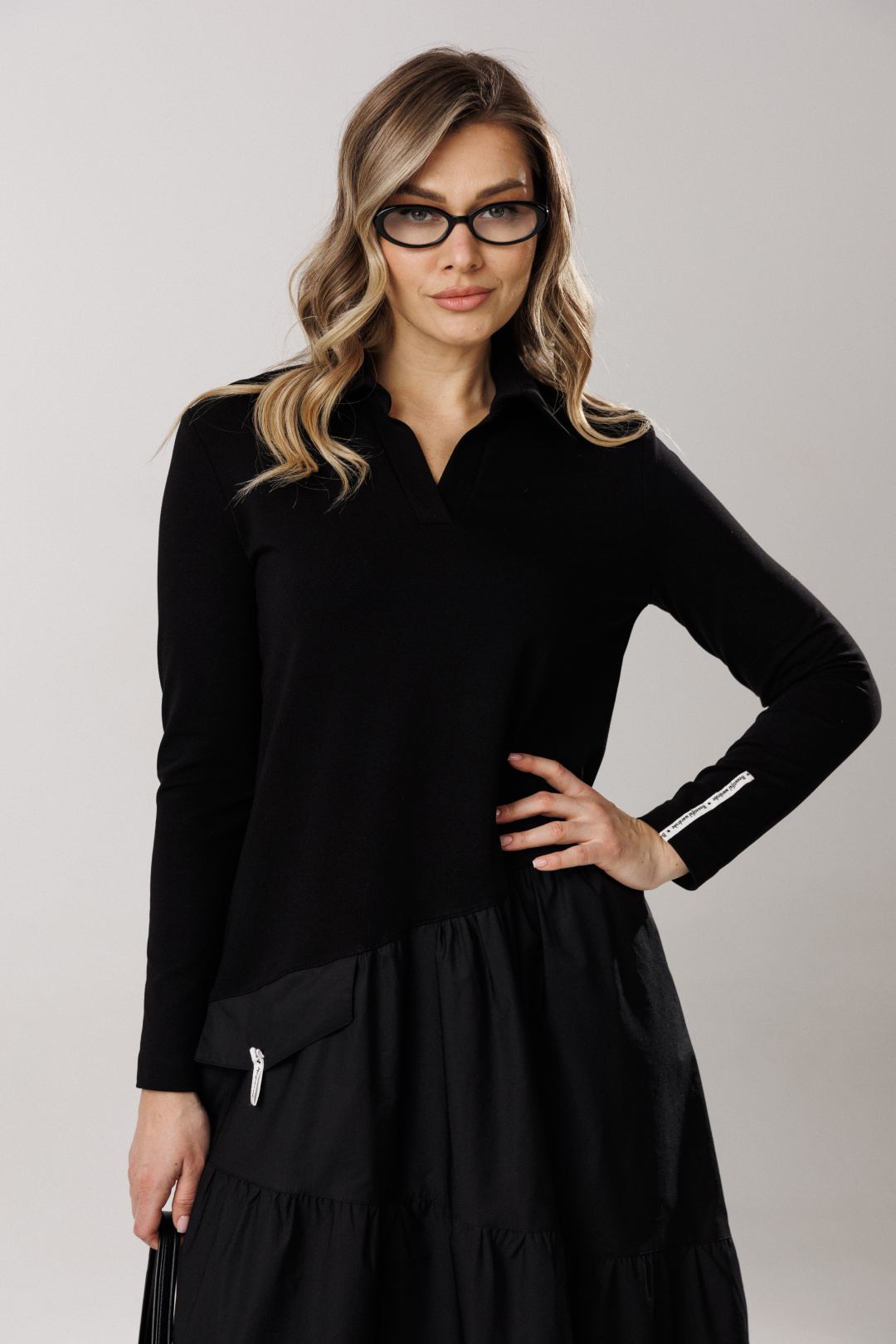 Платье Lars Style 1204/1 черный - фото 4