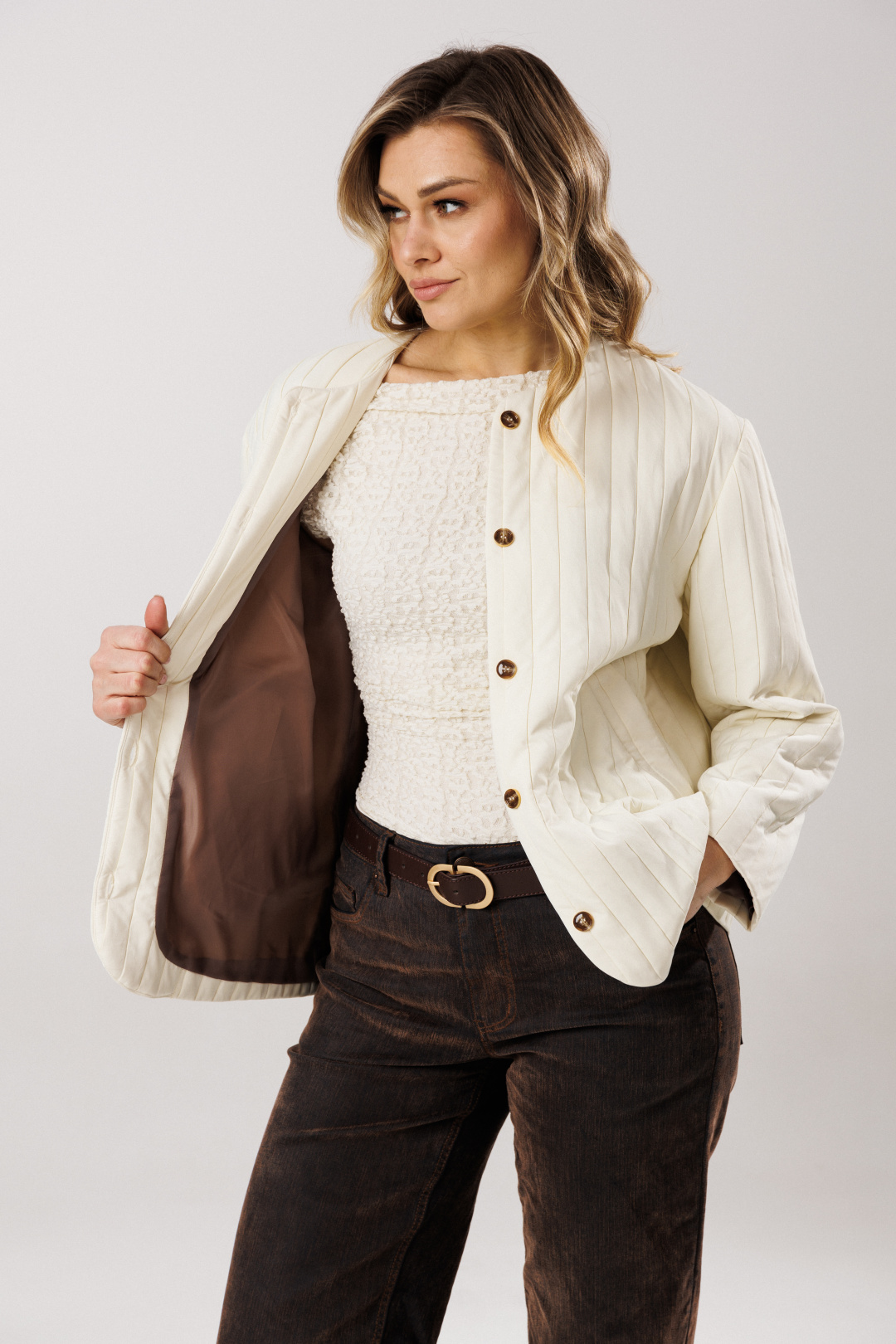 Жакет Lars Style 1207 молочный - фото 6