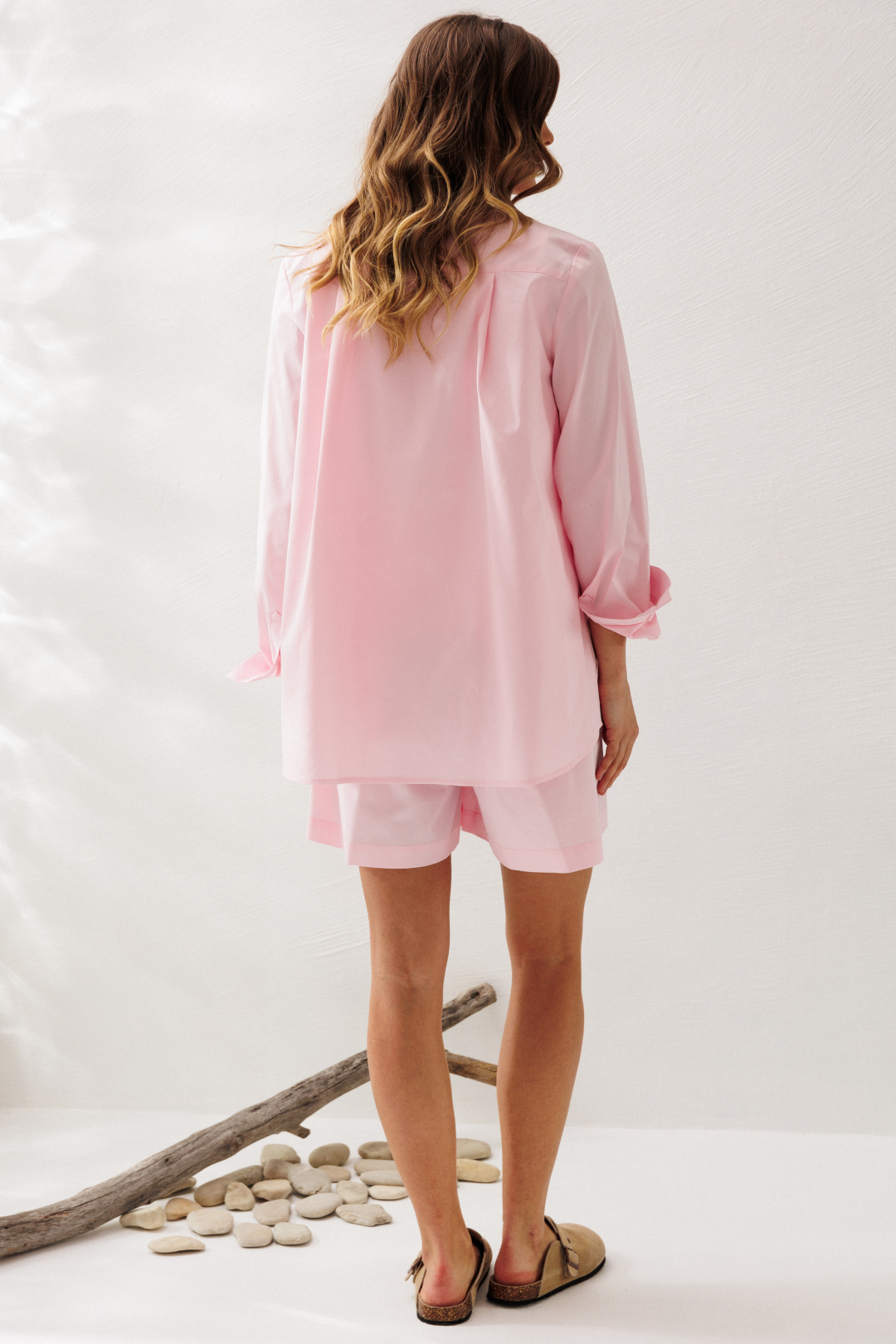 Костюм Lars Style 1221 розовый+оттенки светло-молочный - фото 4