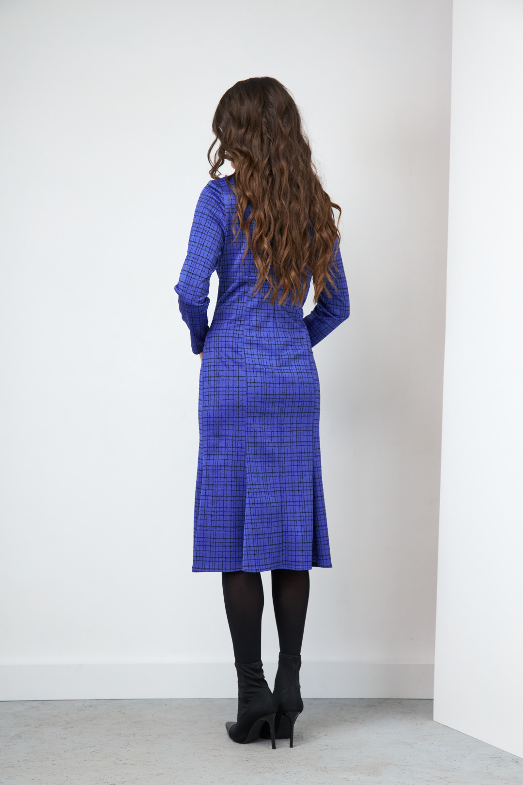 Платье Lars Style 747 синий - фото 3