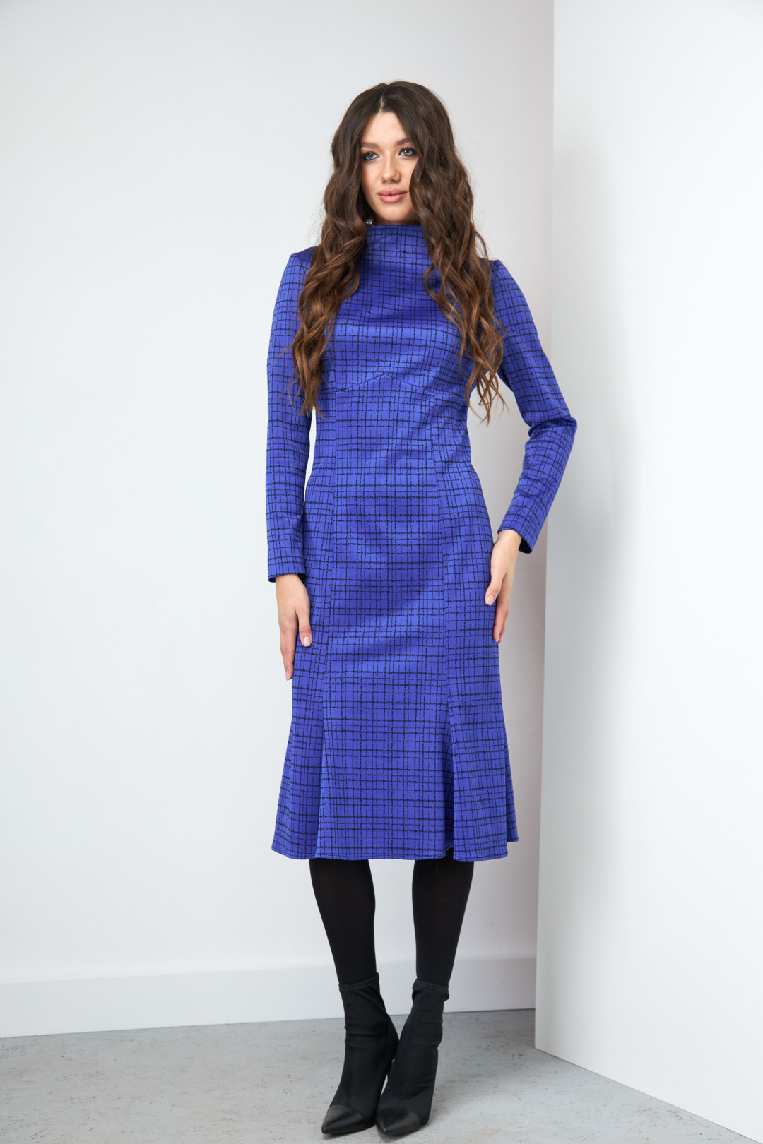 Платье Lars Style 747 синий - фото 4