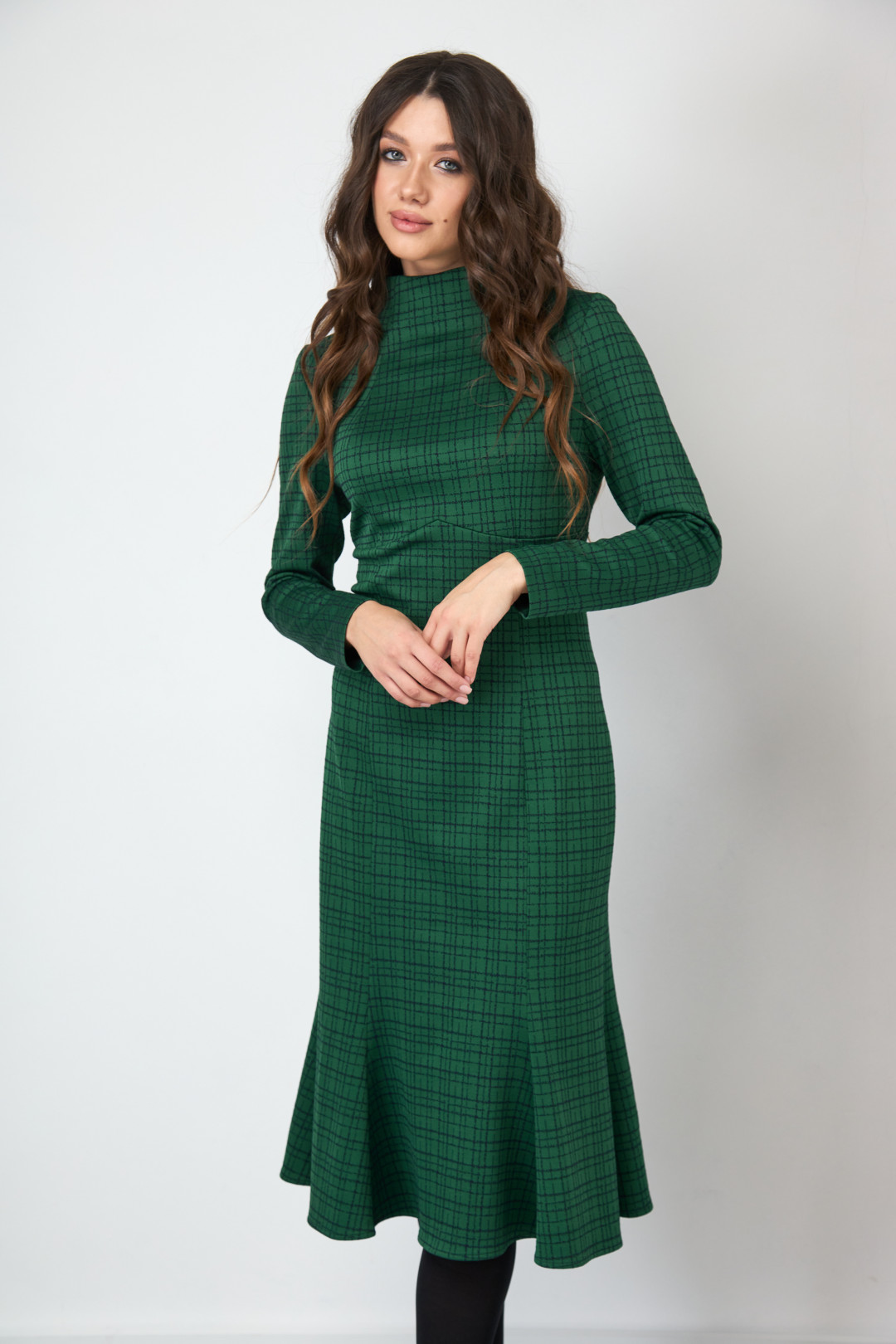 Платье Lars Style 747/1 зеленый - фото 1