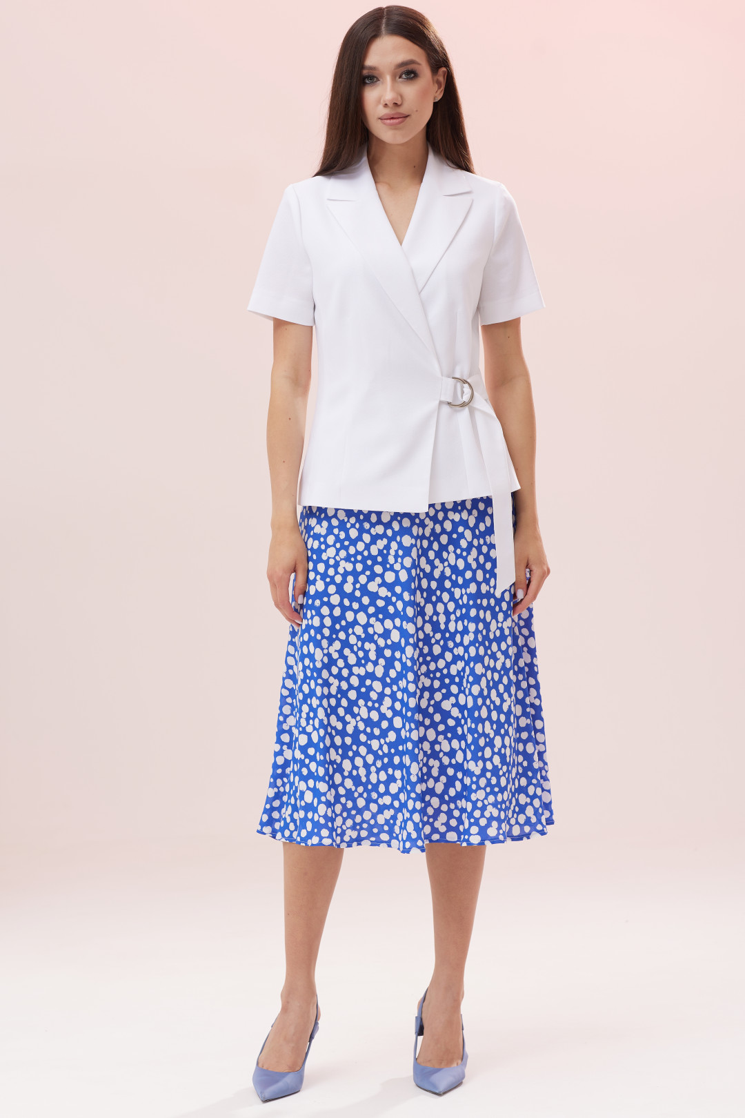 Костюм Lars Style 784 белый, синий - фото 4