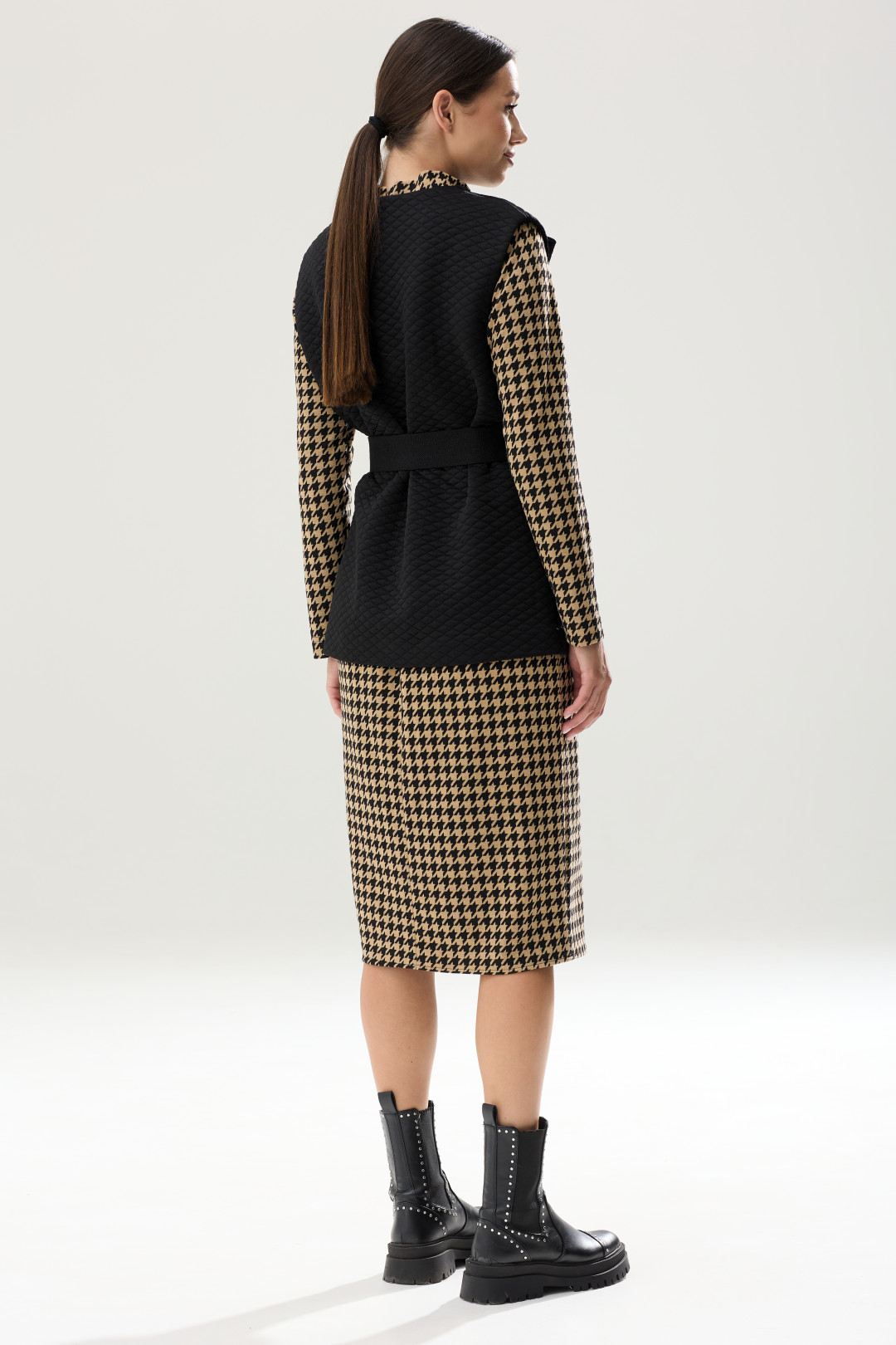 Костюм Lars Style 828 бежевый, черный - фото 3