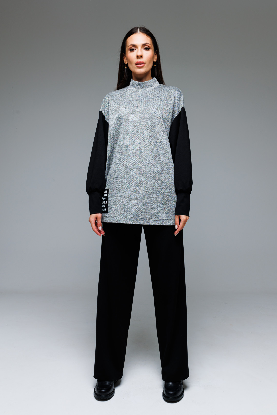 Костюм Lars Style 851 серый, черный - фото 1