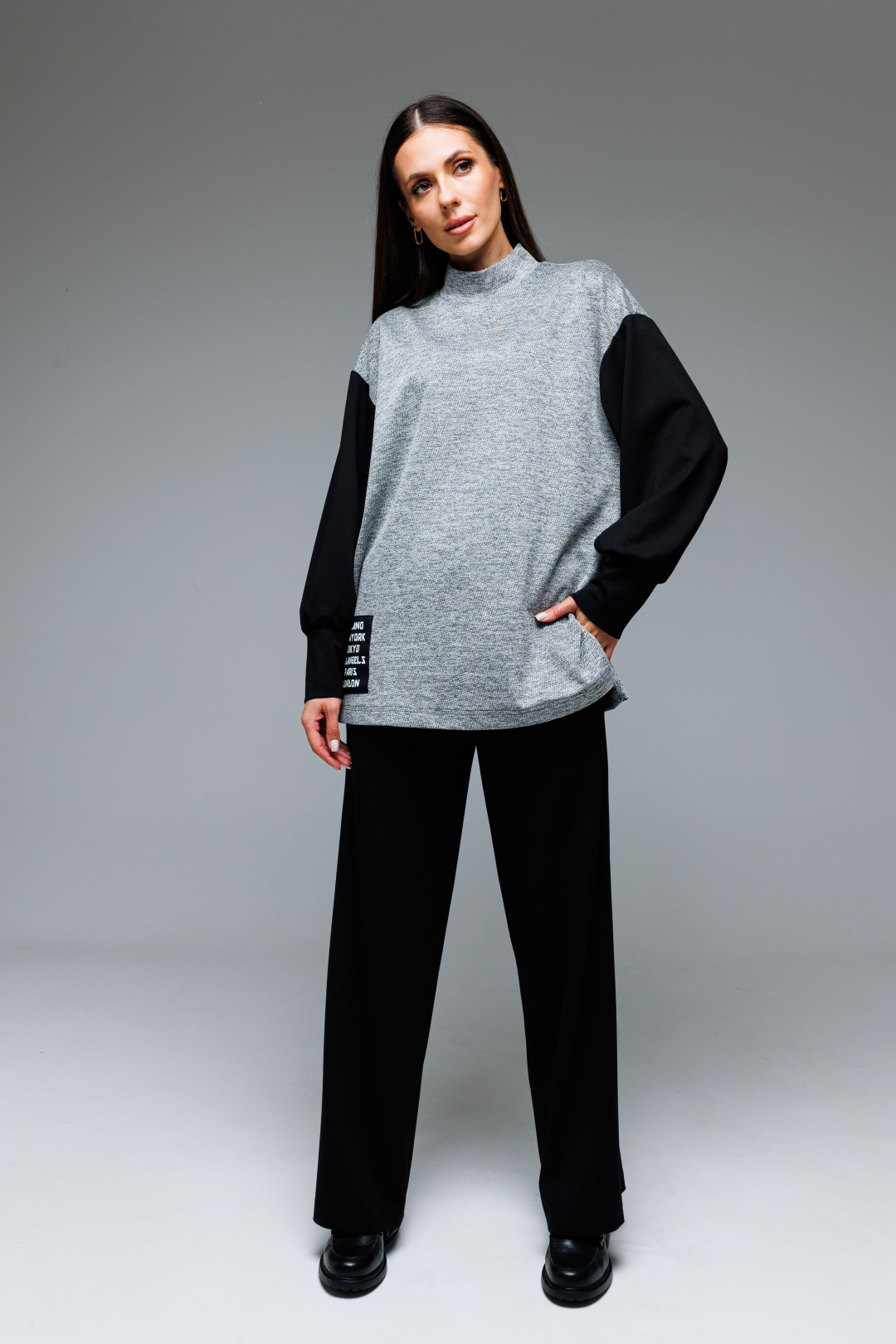 Костюм Lars Style 851 серый, черный - фото 2