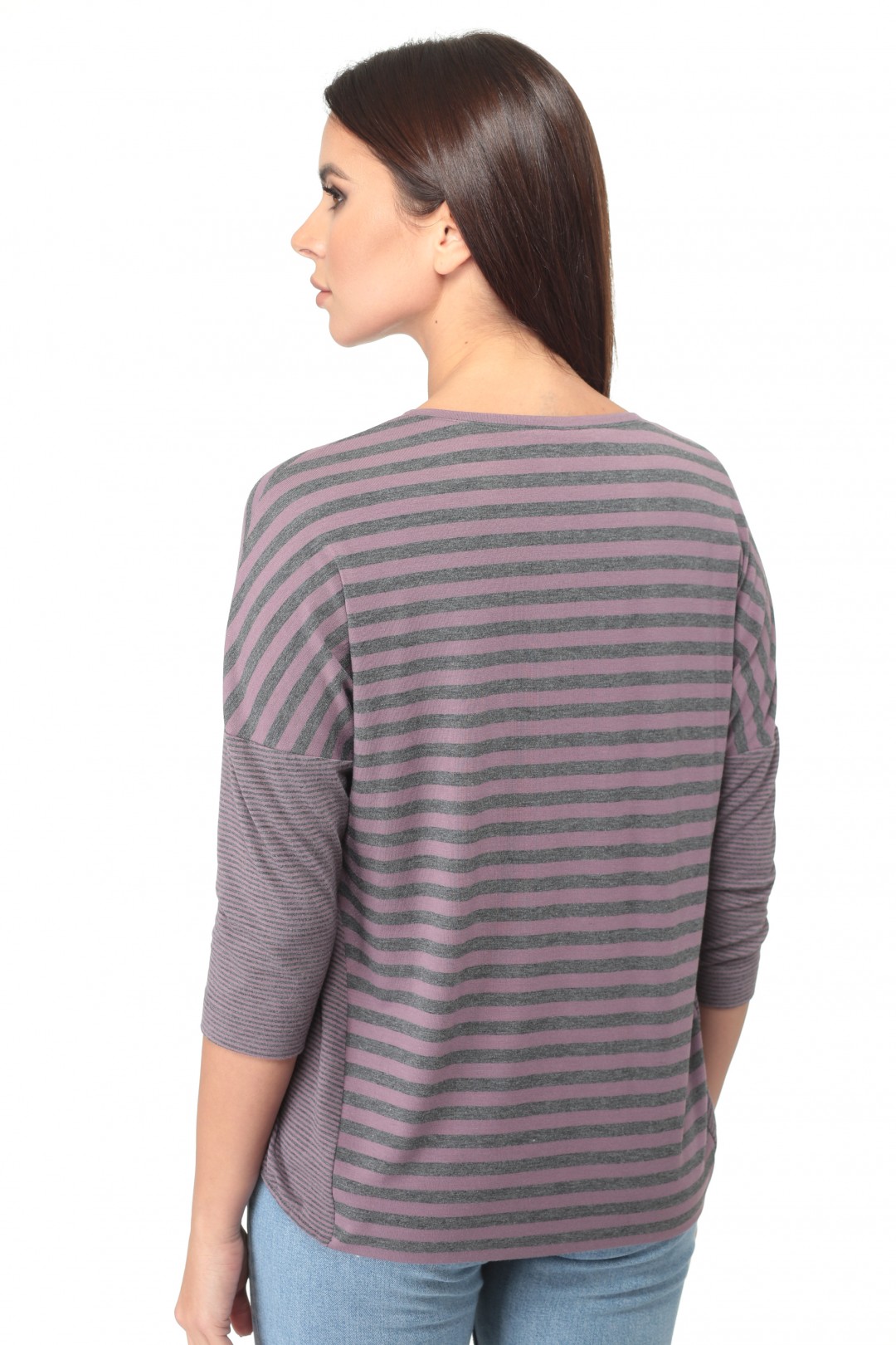 Джемпер ЛедиТриСтарс 1911 сирень+ полоски