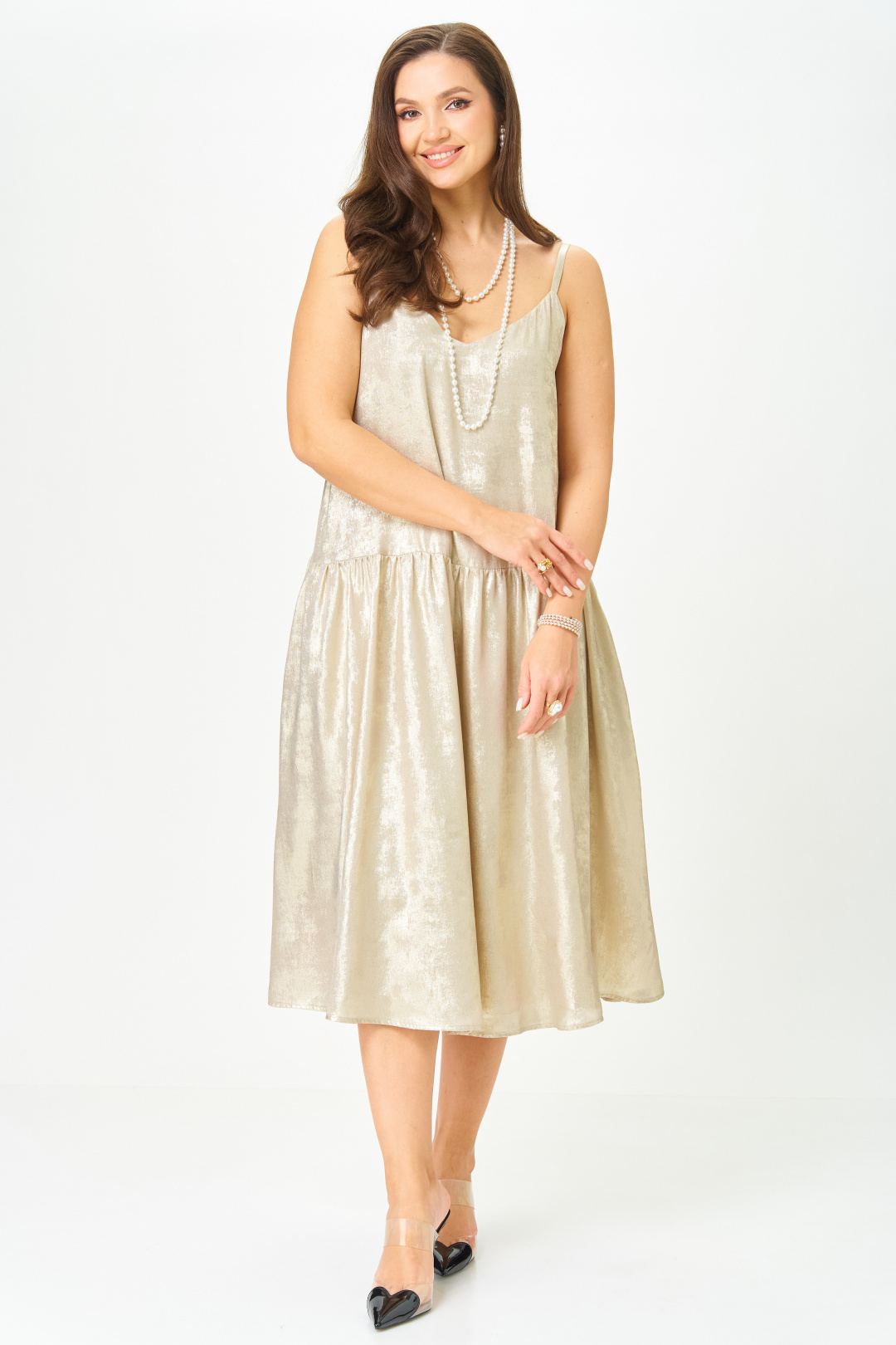 Костюм LeNata 20457 золотой с черным - фото 2