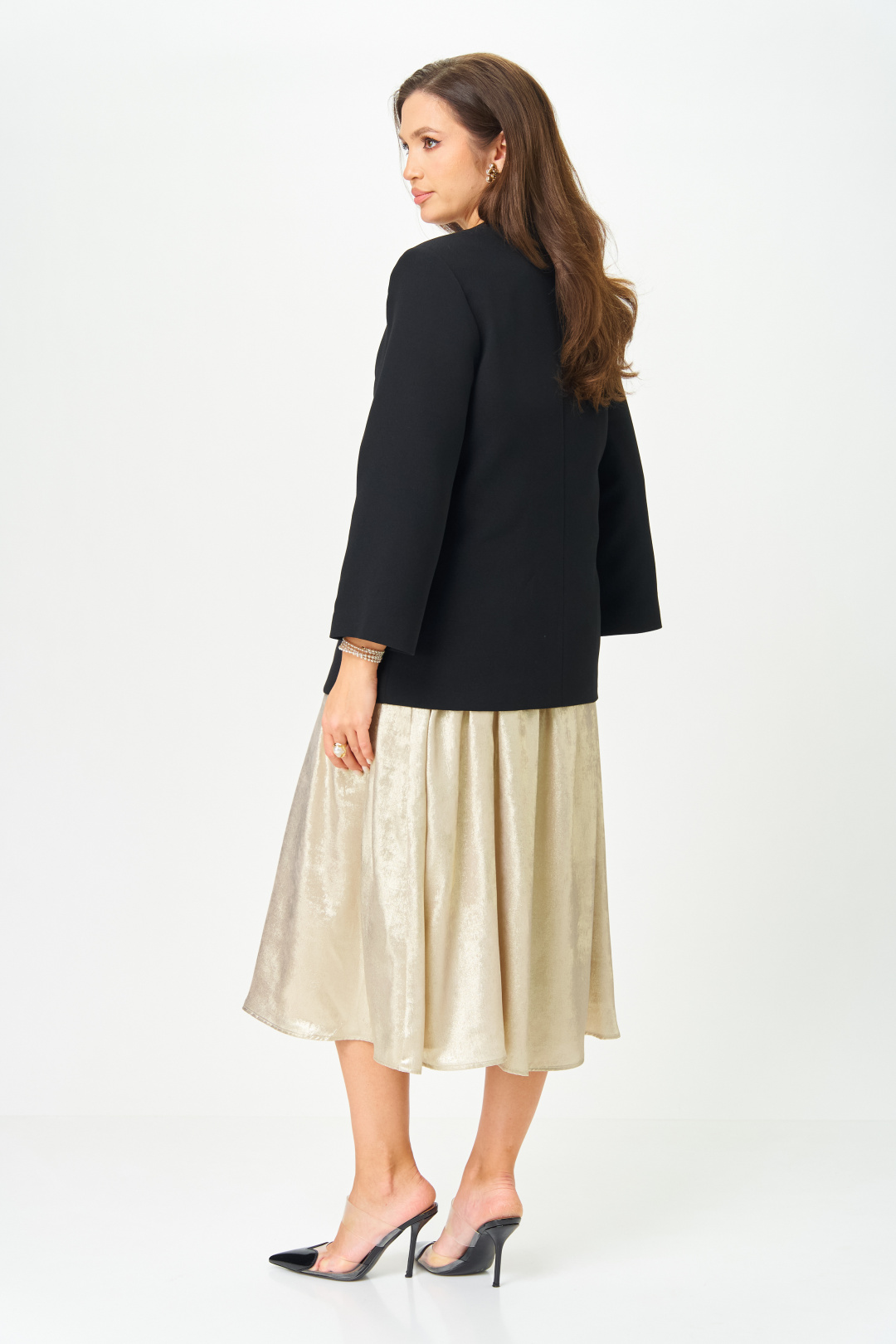 Костюм LeNata 20457 золотой с черным