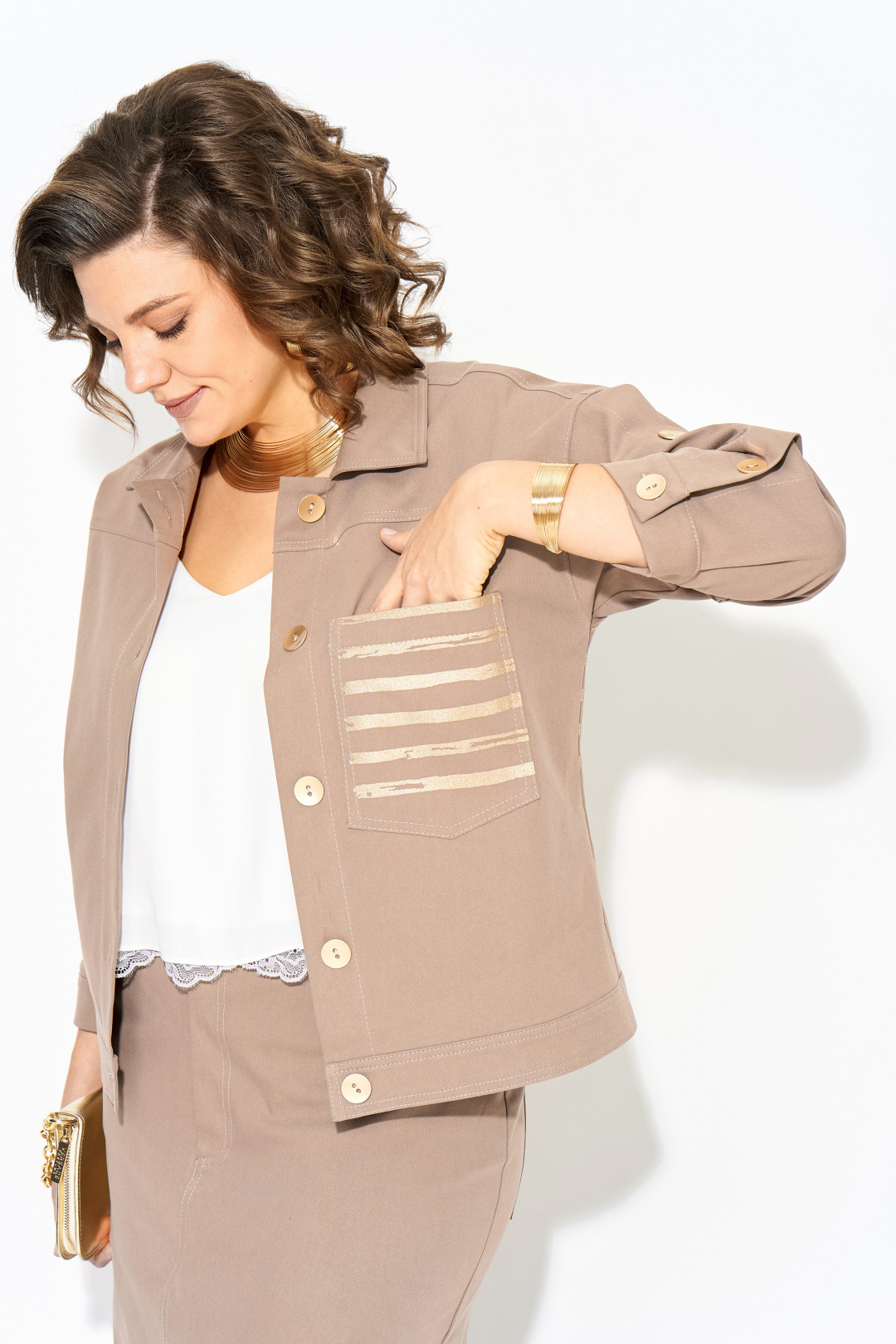 Костюм Лилиана 1405Н мокко - фото 2