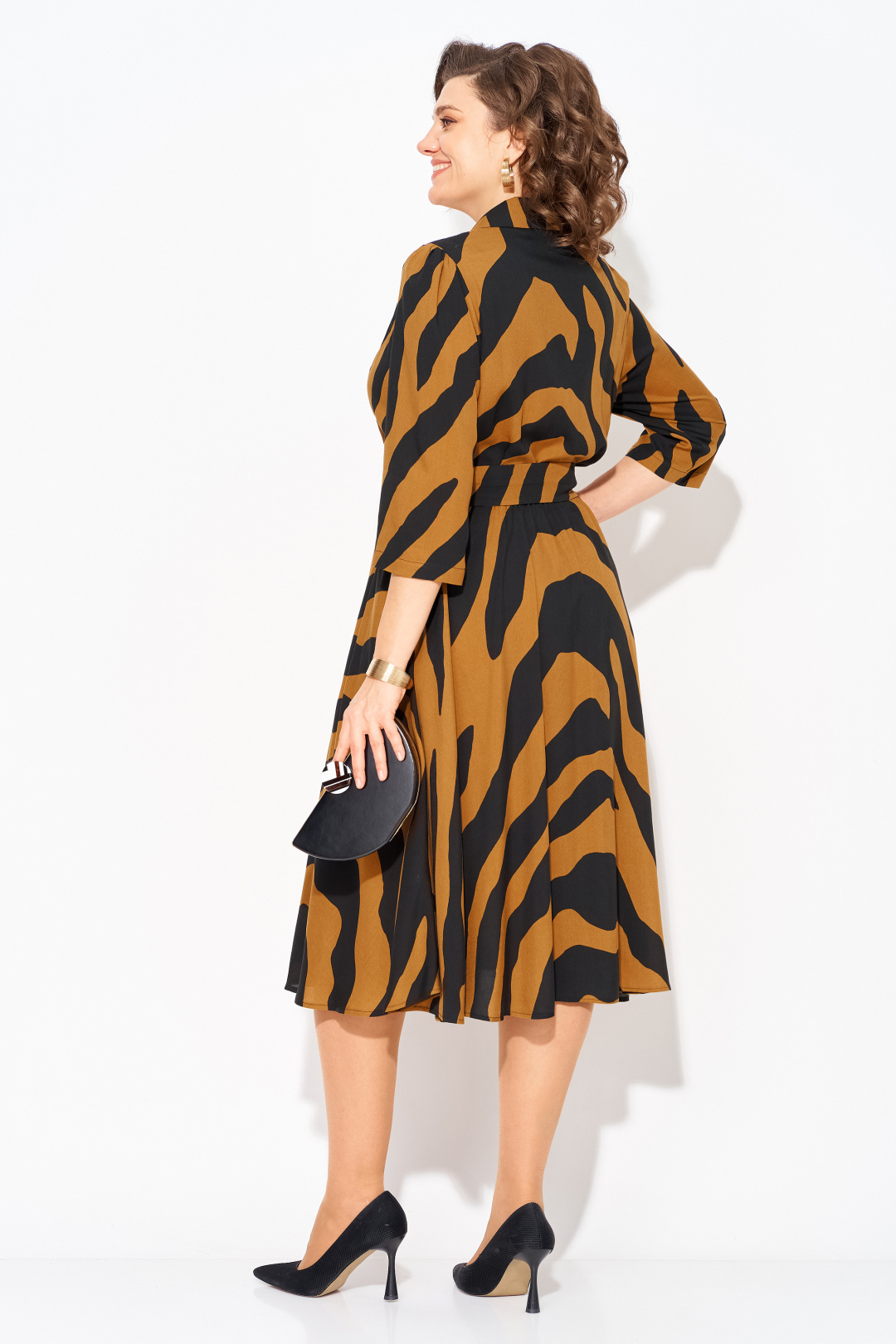 Платье Лилиана 1418Н карамель + черный - фото 2