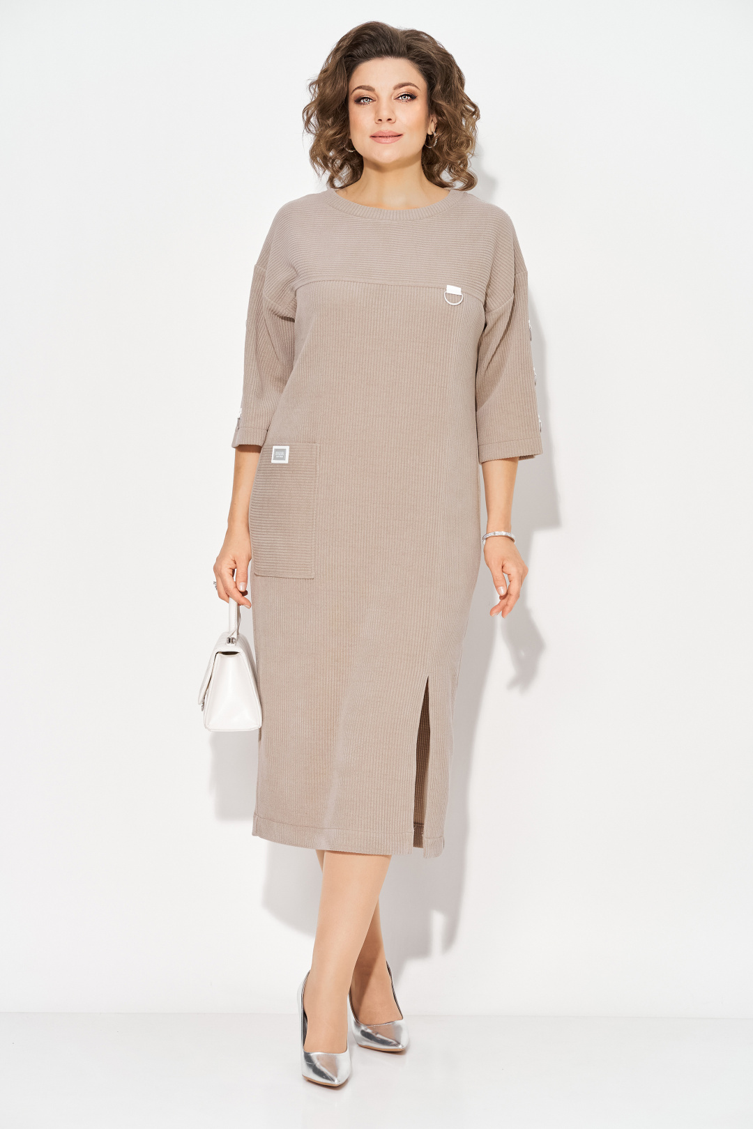 Платье Лилиана 1485 капучино - фото 1