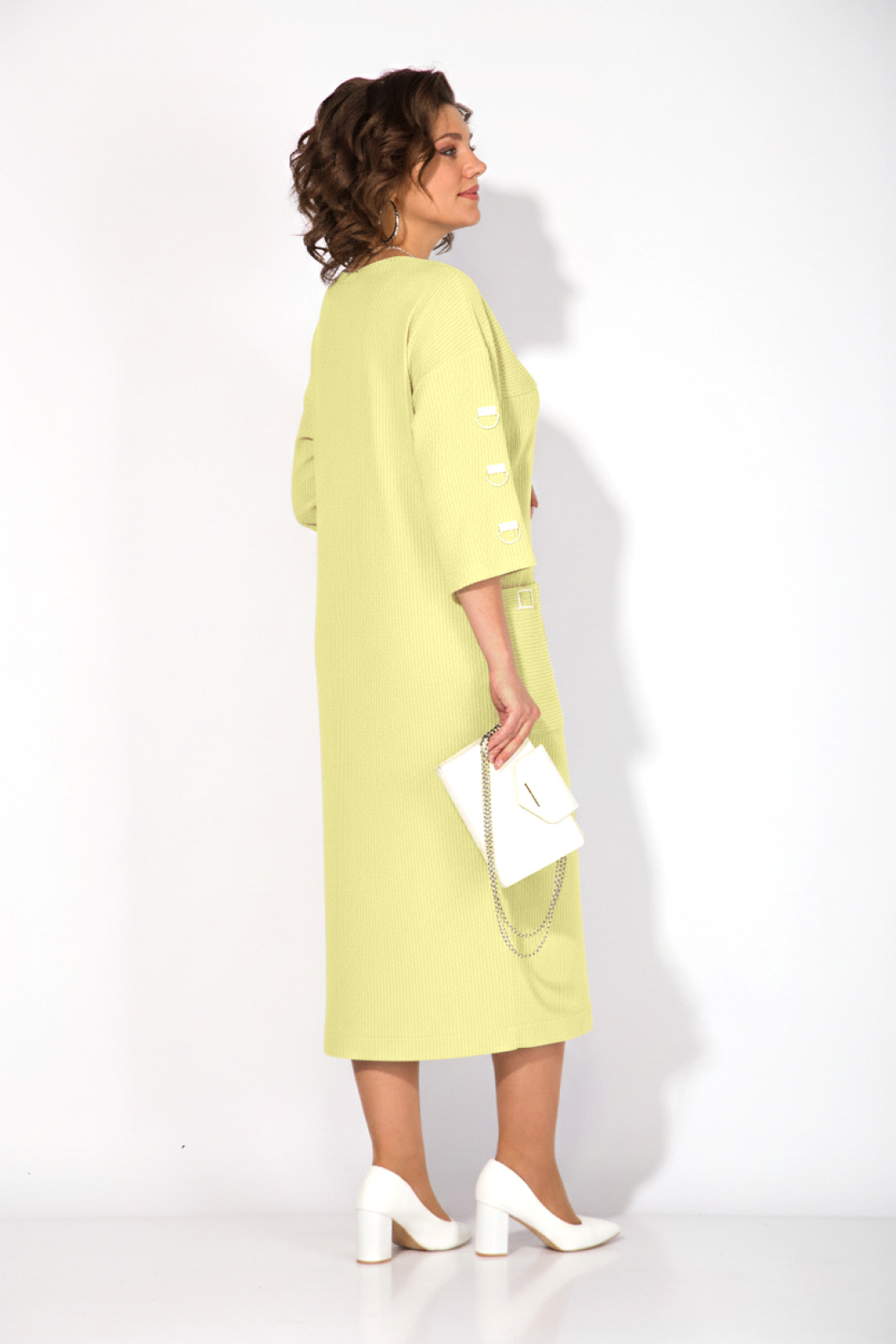 Платье Лилиана 1485 лимонный - фото 6