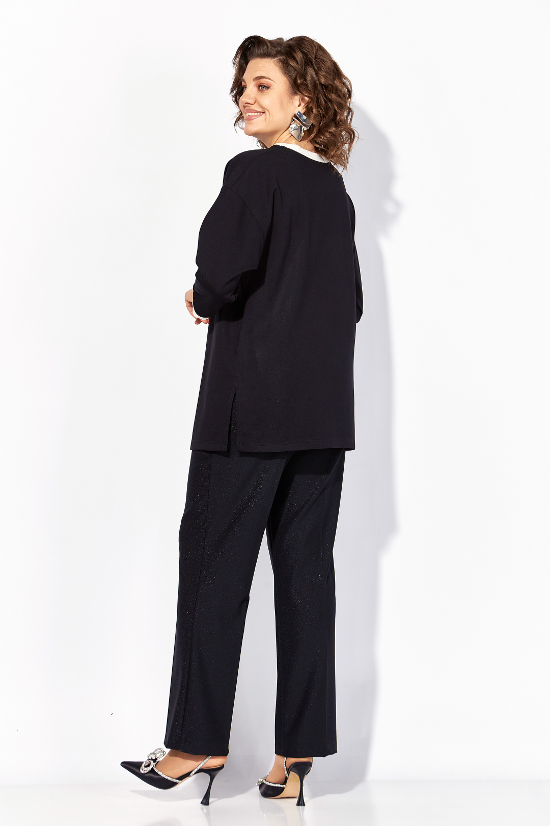 Костюм Лилиана 1495БрПн черный - фото 3