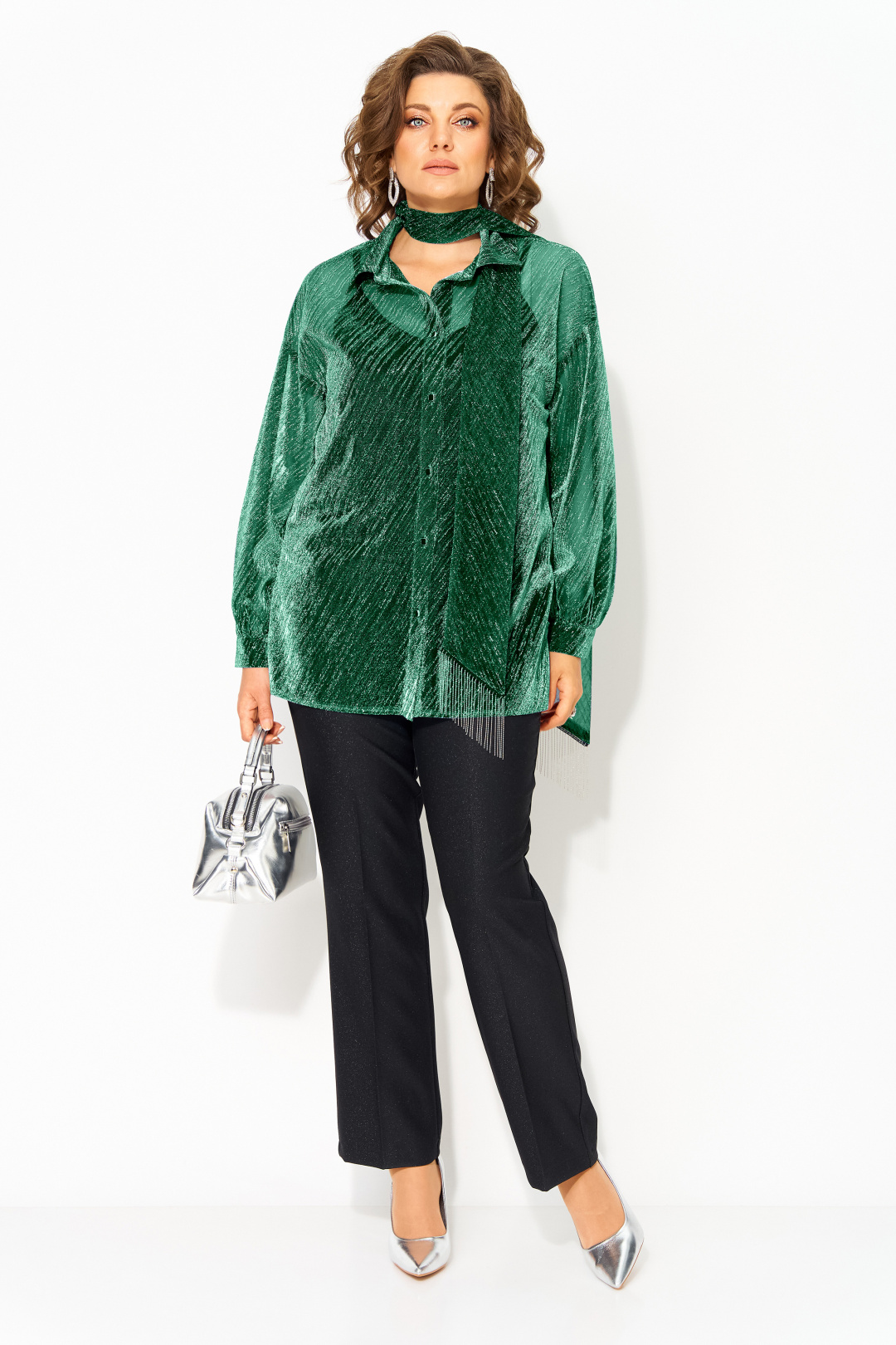 Костюм Лилиана 1496БрПн изумруд - фото 1