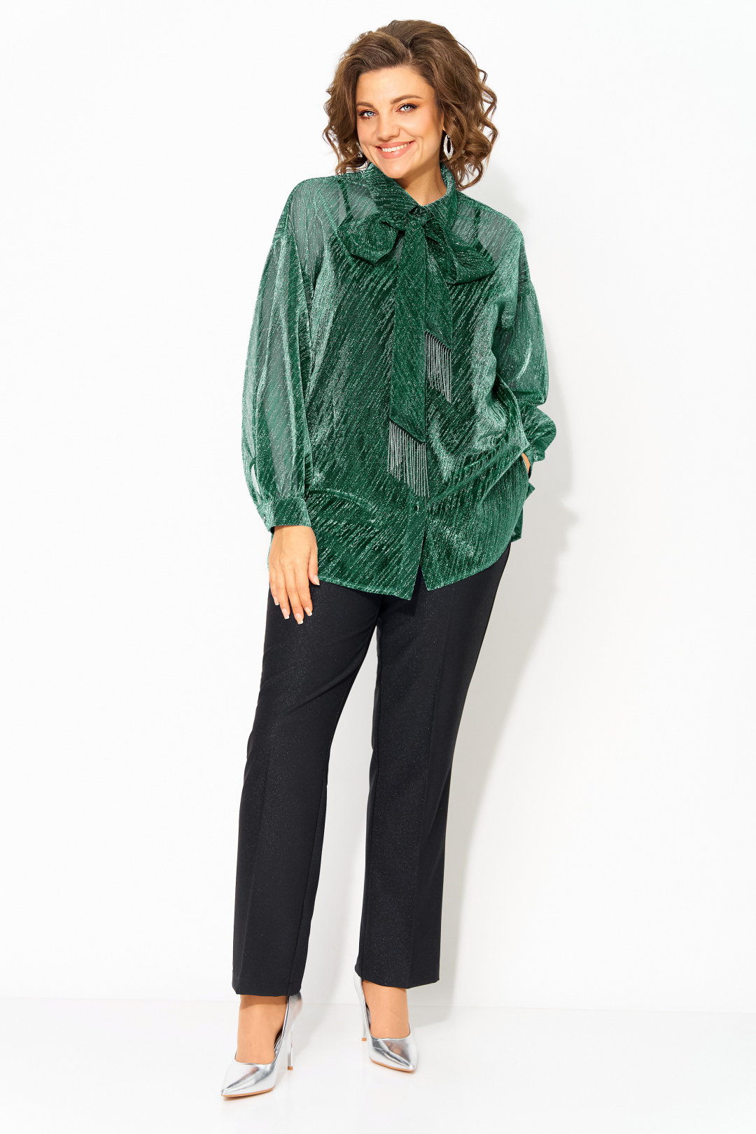 Костюм Лилиана 1496БрПн изумруд - фото 2