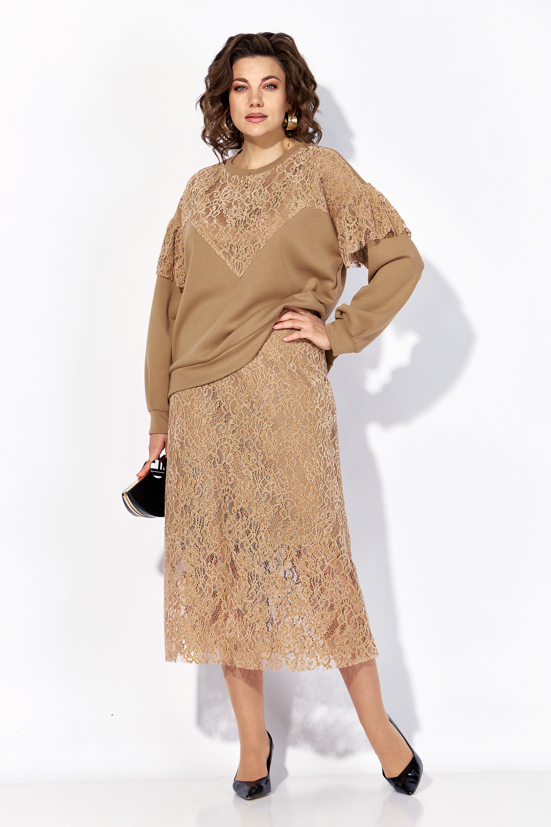 Костюм Лилиана 1499 карамель - фото 2