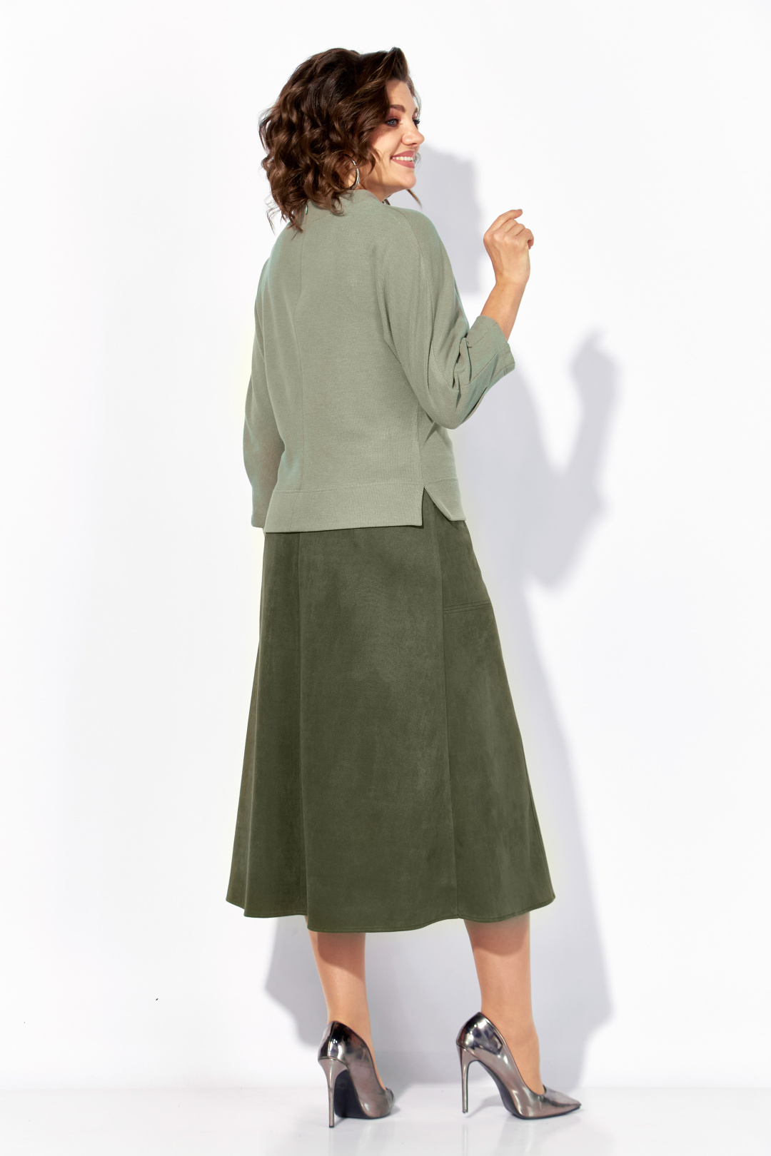 Костюм Лилиана 1500 олива - фото 4