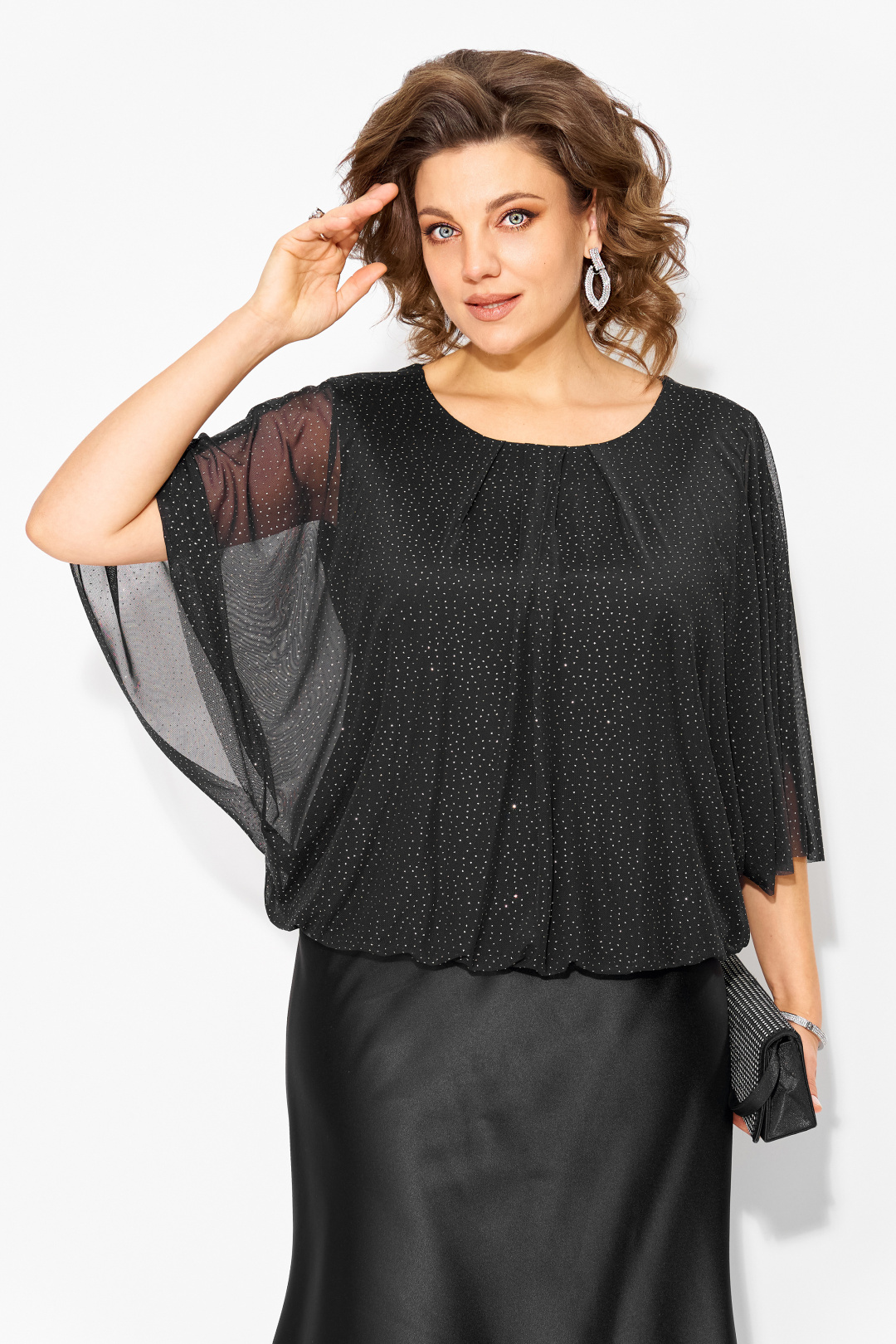 Блузка Лилиана 1502 черный - фото 1