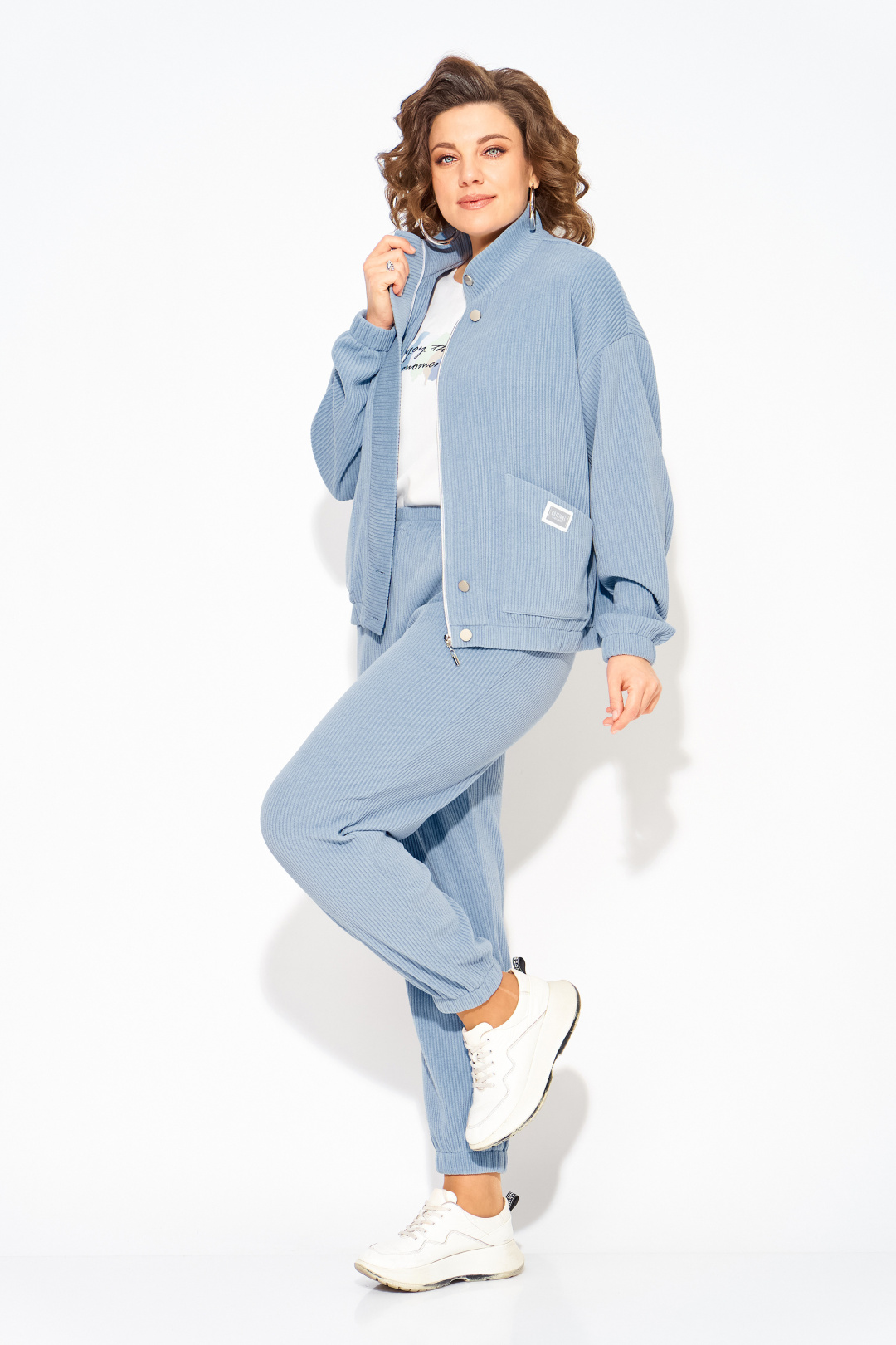 Костюм Лилиана 1503 голубой - фото 2