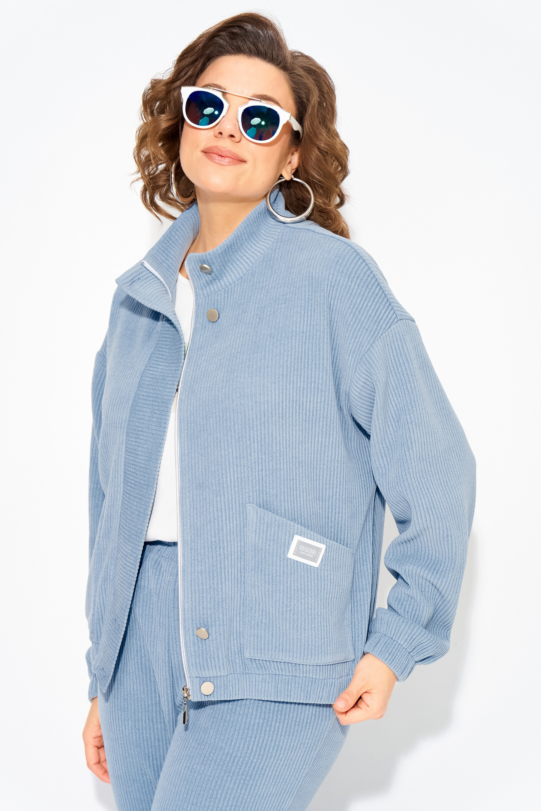 Костюм Лилиана 1503 голубой - фото 4