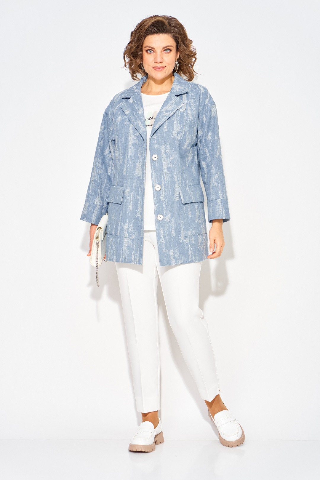 Жакет Лилиана 1505 джинс меланж