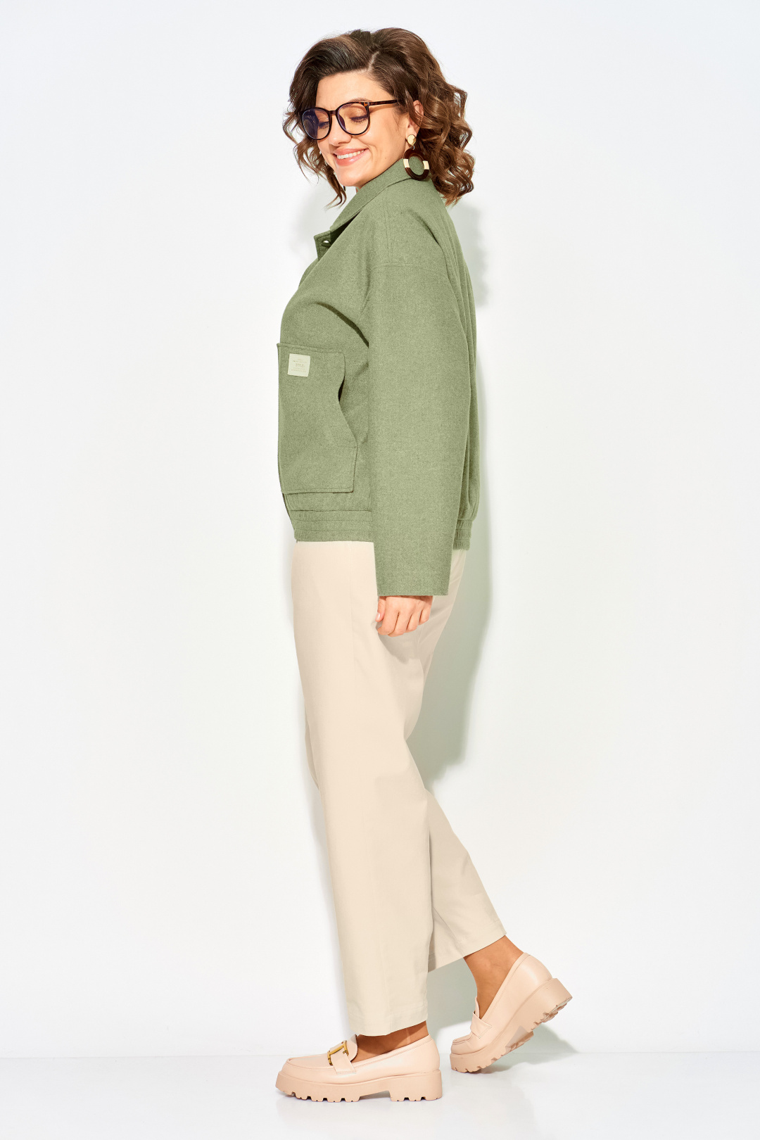 Костюм Лилиана 1506-1507 фисташка + экрю - фото 2