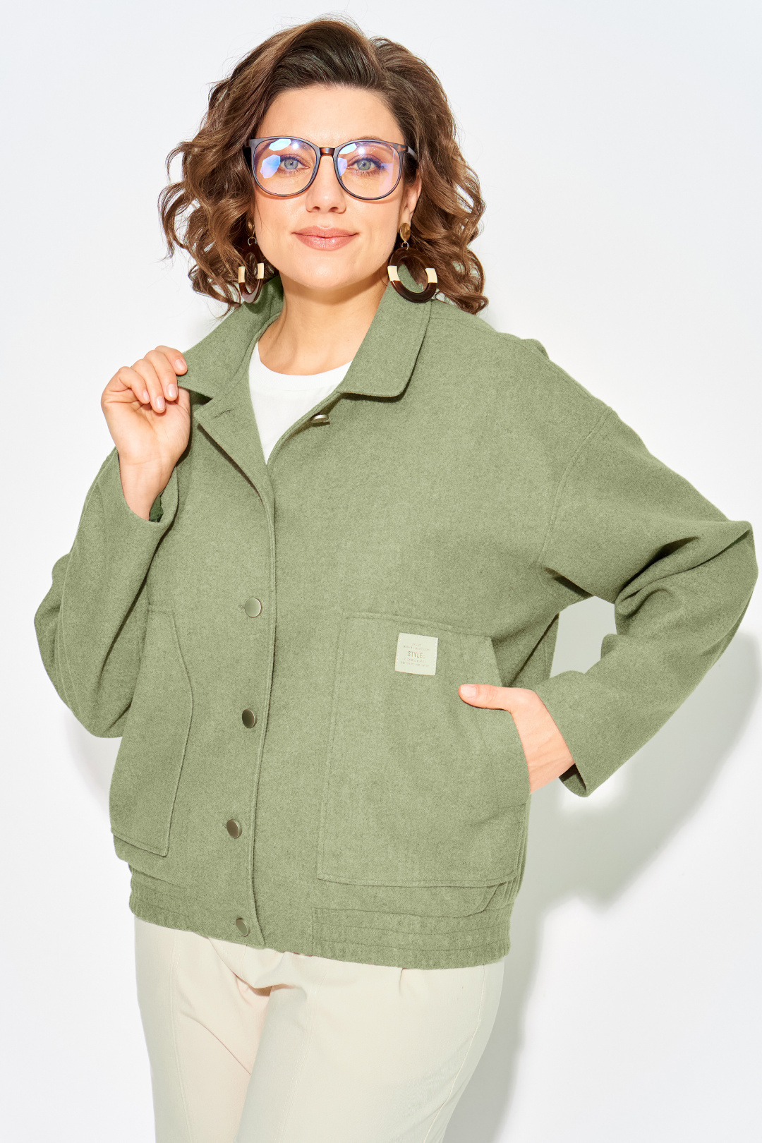 Жакет Лилиана 1506 фисташка - фото 1