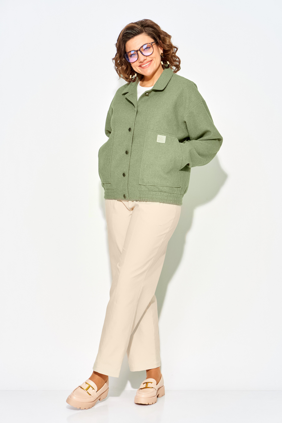 Брюки Лилиана 1507 экрю - фото 1