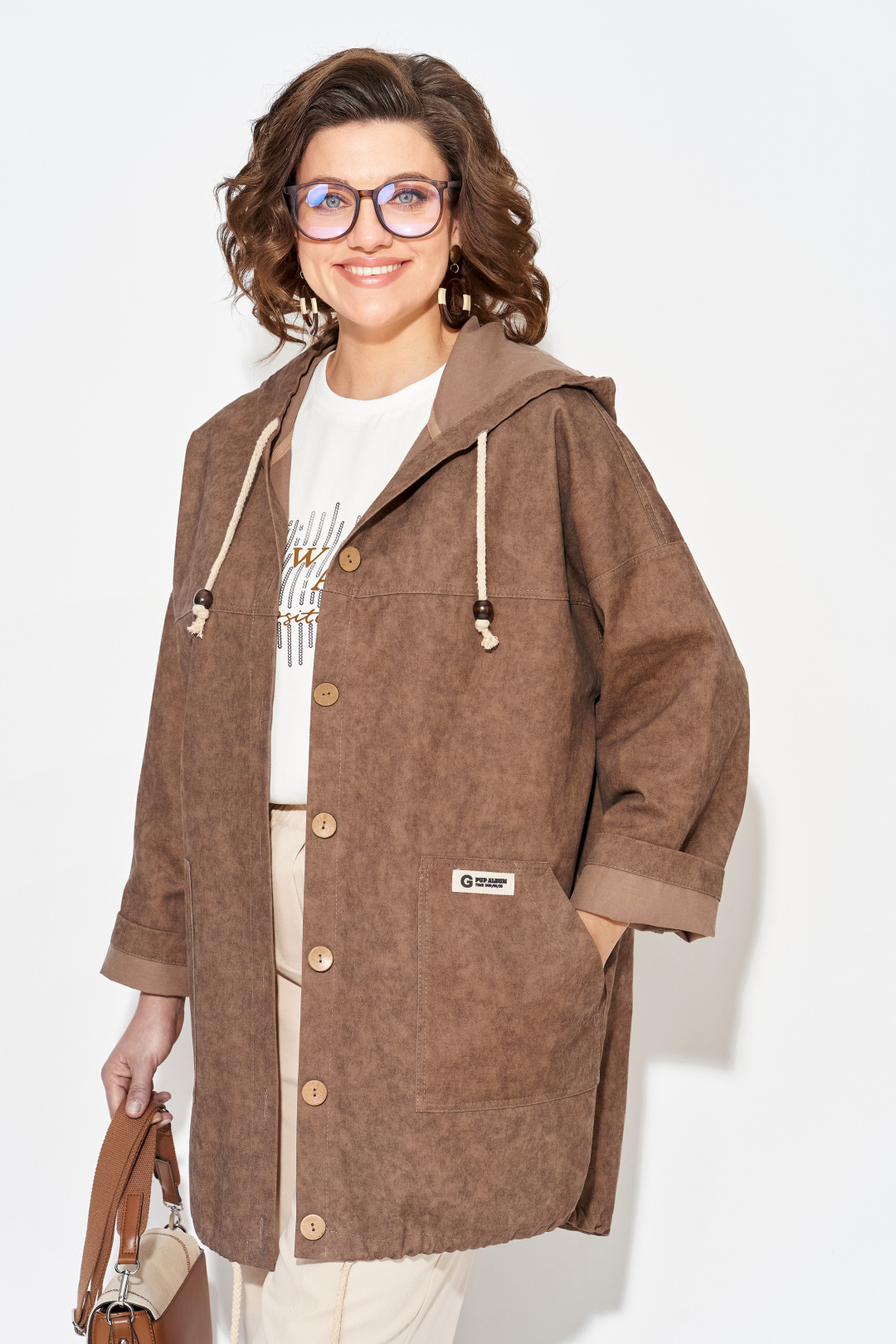 Куртка Лилиана 1509 шоколад - фото 1