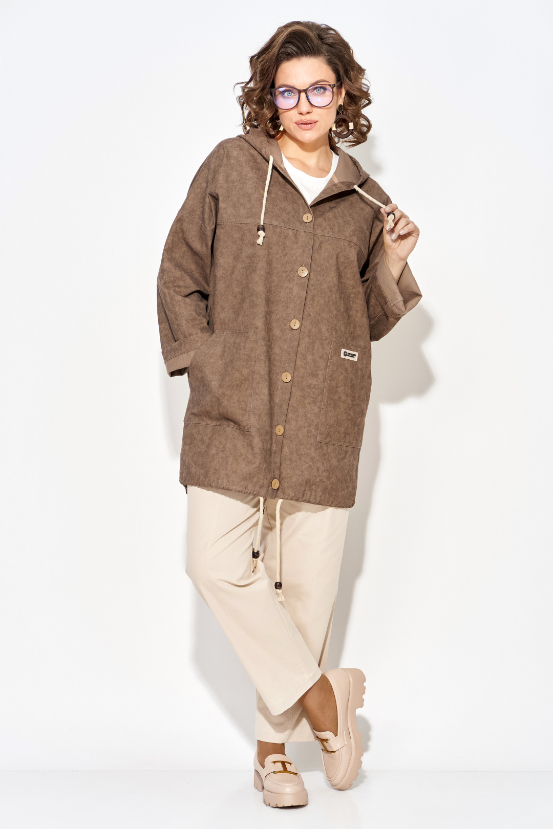 Куртка Лилиана 1509 шоколад - фото 5