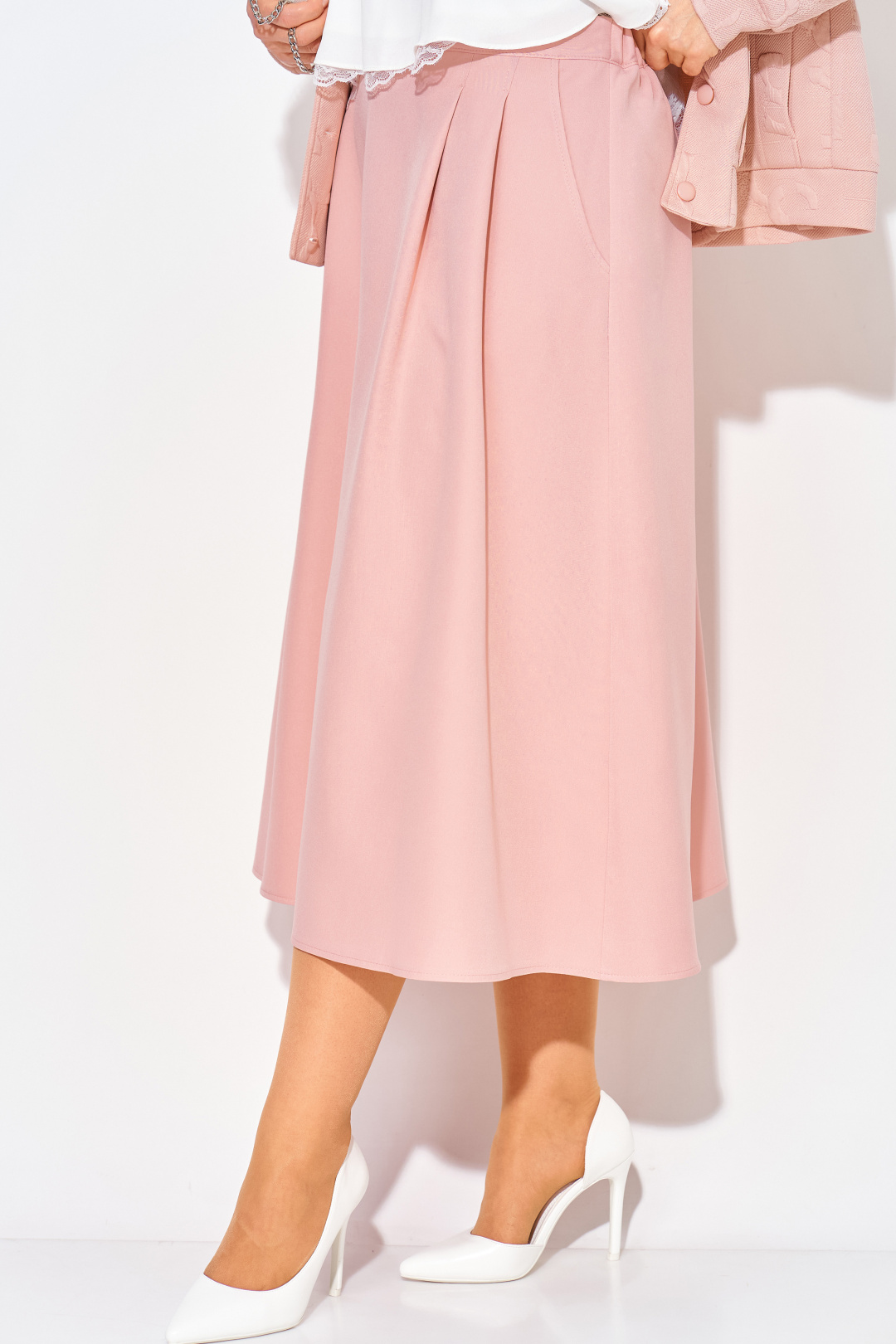 Костюм Лилиана 1513 пудра - фото 4